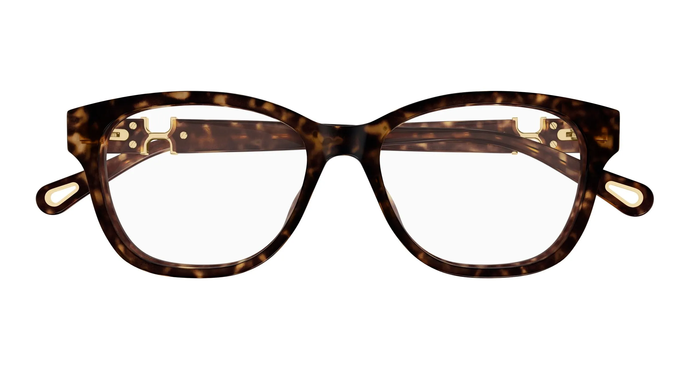 Chloé CH0336OA 002 Montature da vista Acetato Havana Trasparente Cat Eye - immagine 2