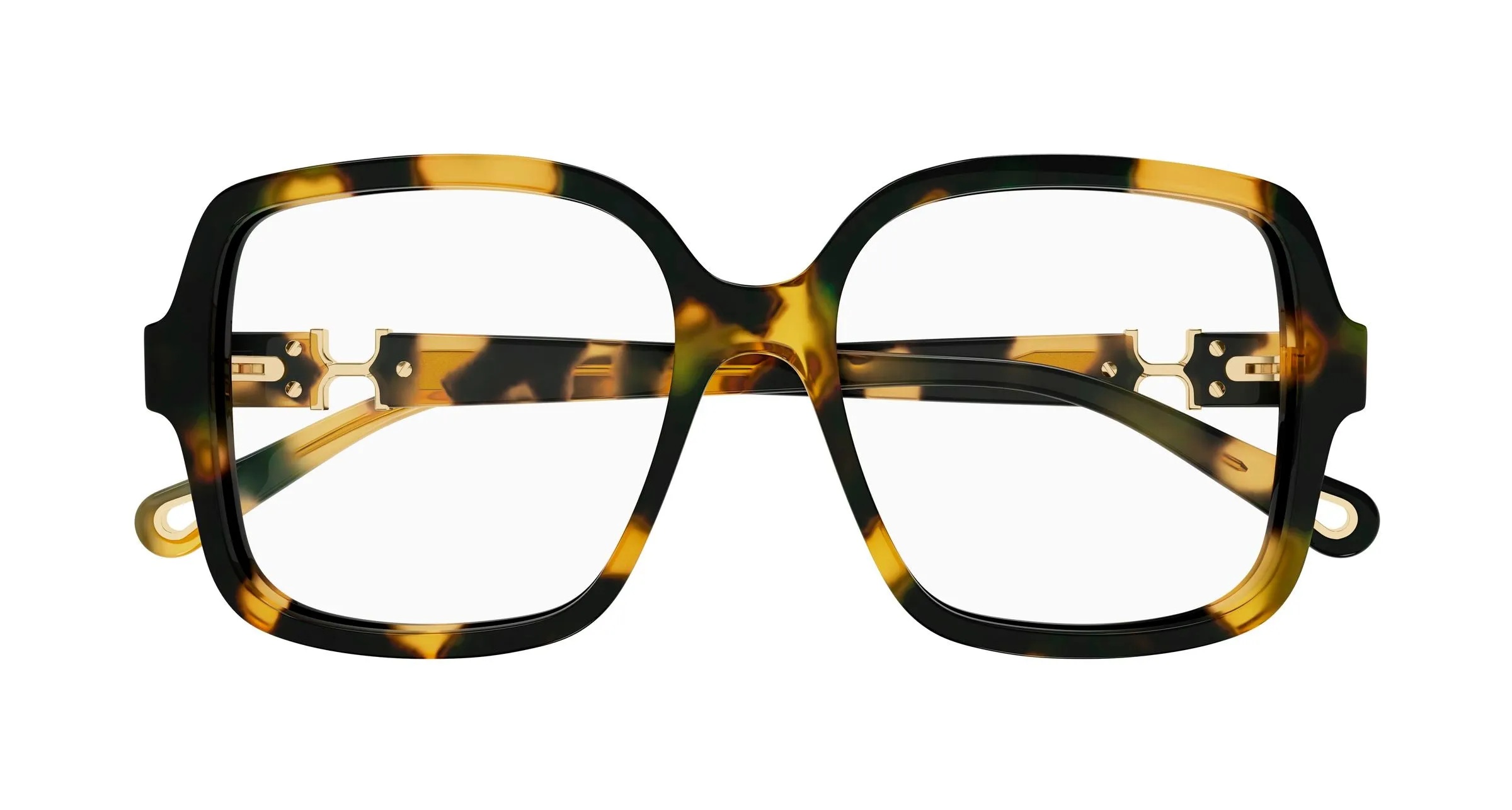 Chloé CH0335O 002 Montature da vista Acetato Havana Trasparente Squadrata - immagine 2