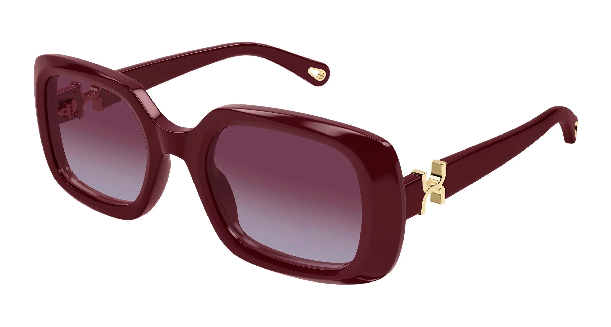 Chloé CH0333S 004 Occhiali da sole Acetato Rosso Rosso Squadrata - immagine 1