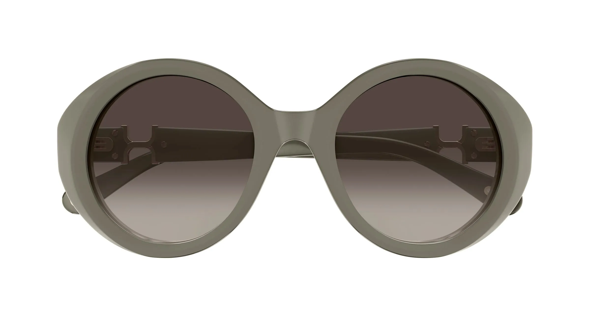 Chloé CH0332S 004 Occhiali da sole Acetato Verde Grigio Rotonda - immagine 2