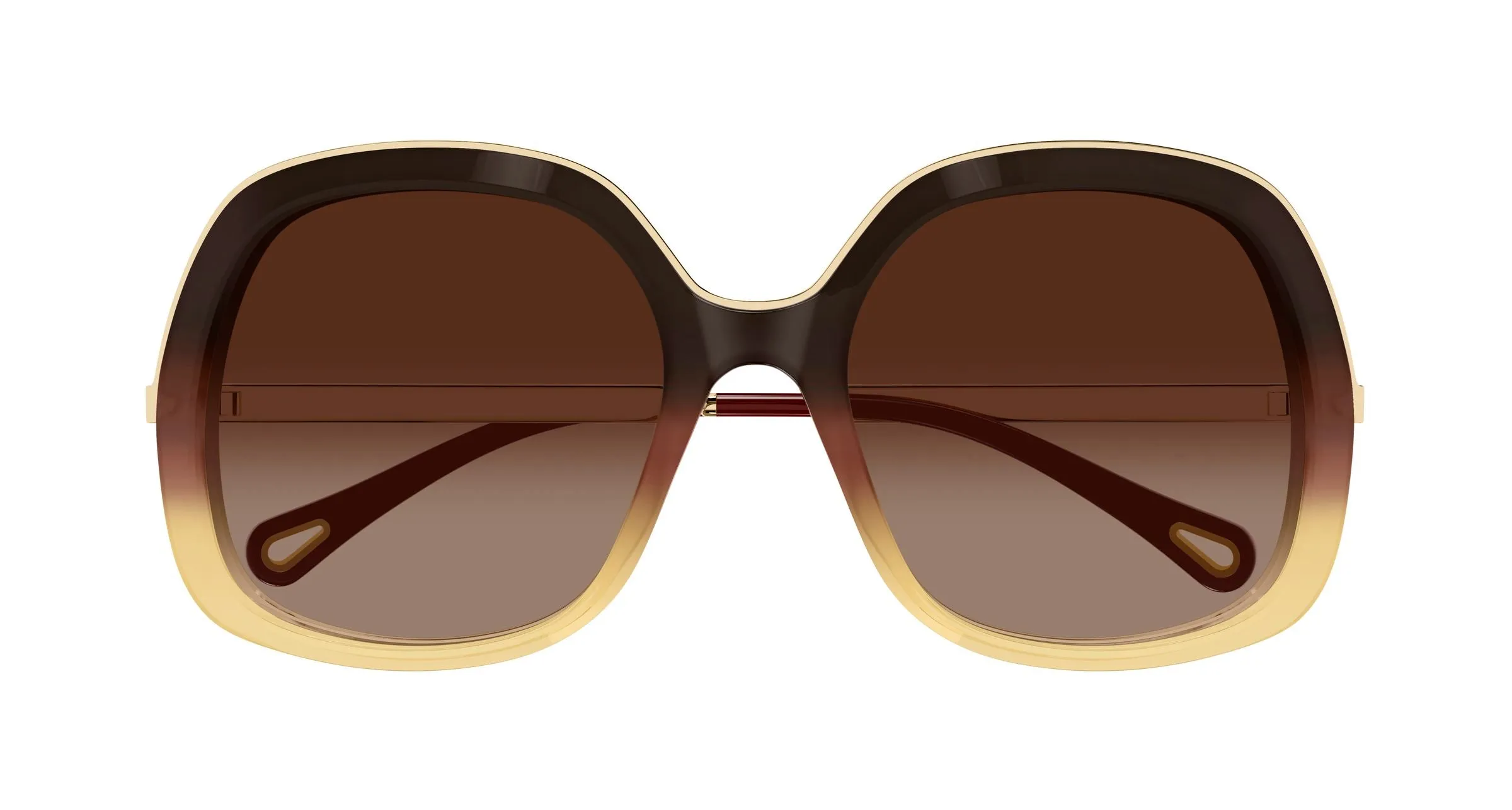 Chloé CH0327S 006 Occhiali da sole Acetato Marrone Marrone Squadrata - immagine 2