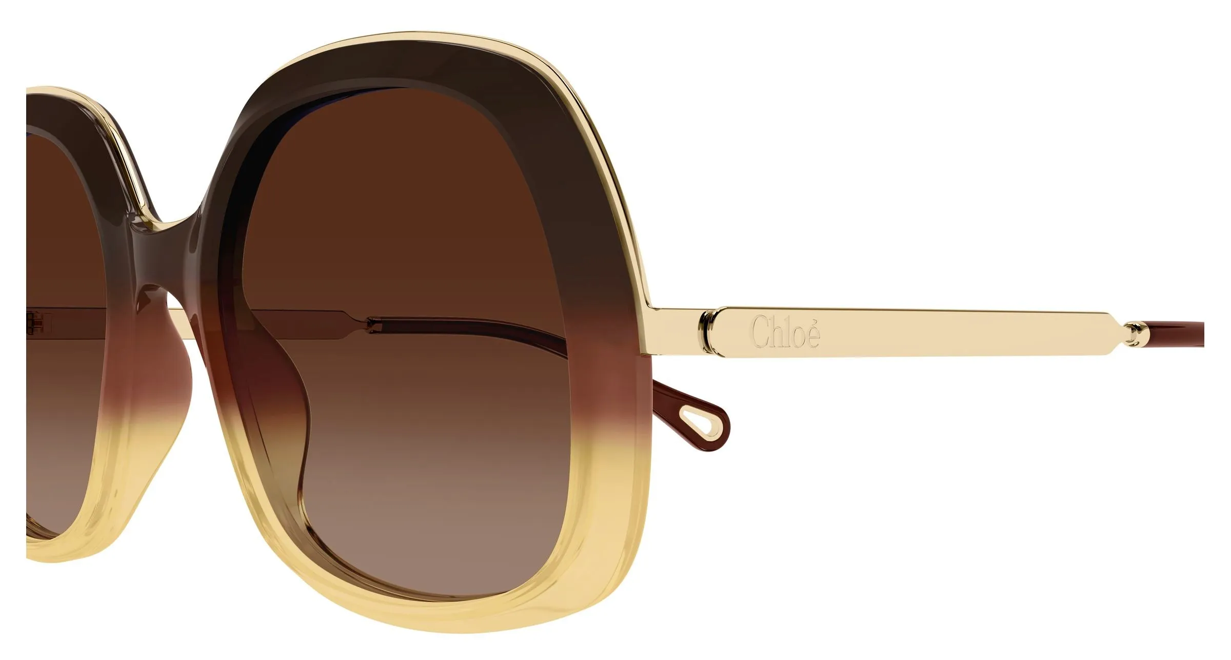 Chloé CH0327S 006 Occhiali da sole Acetato Marrone Marrone Squadrata - immagine 3