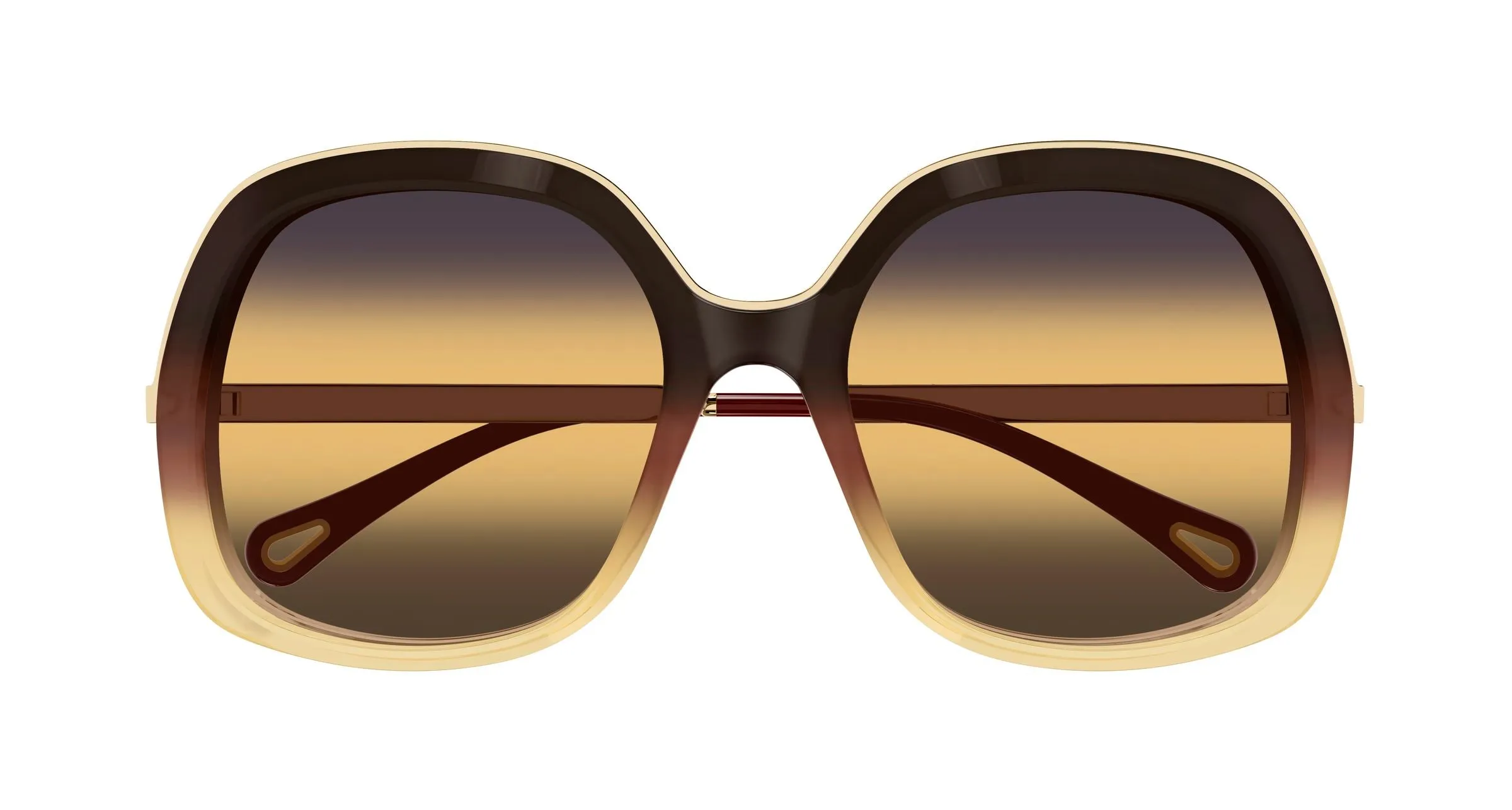 Chloé CH0327S 003 Occhiali da sole Acetato Marrone Squadrata - immagine 2