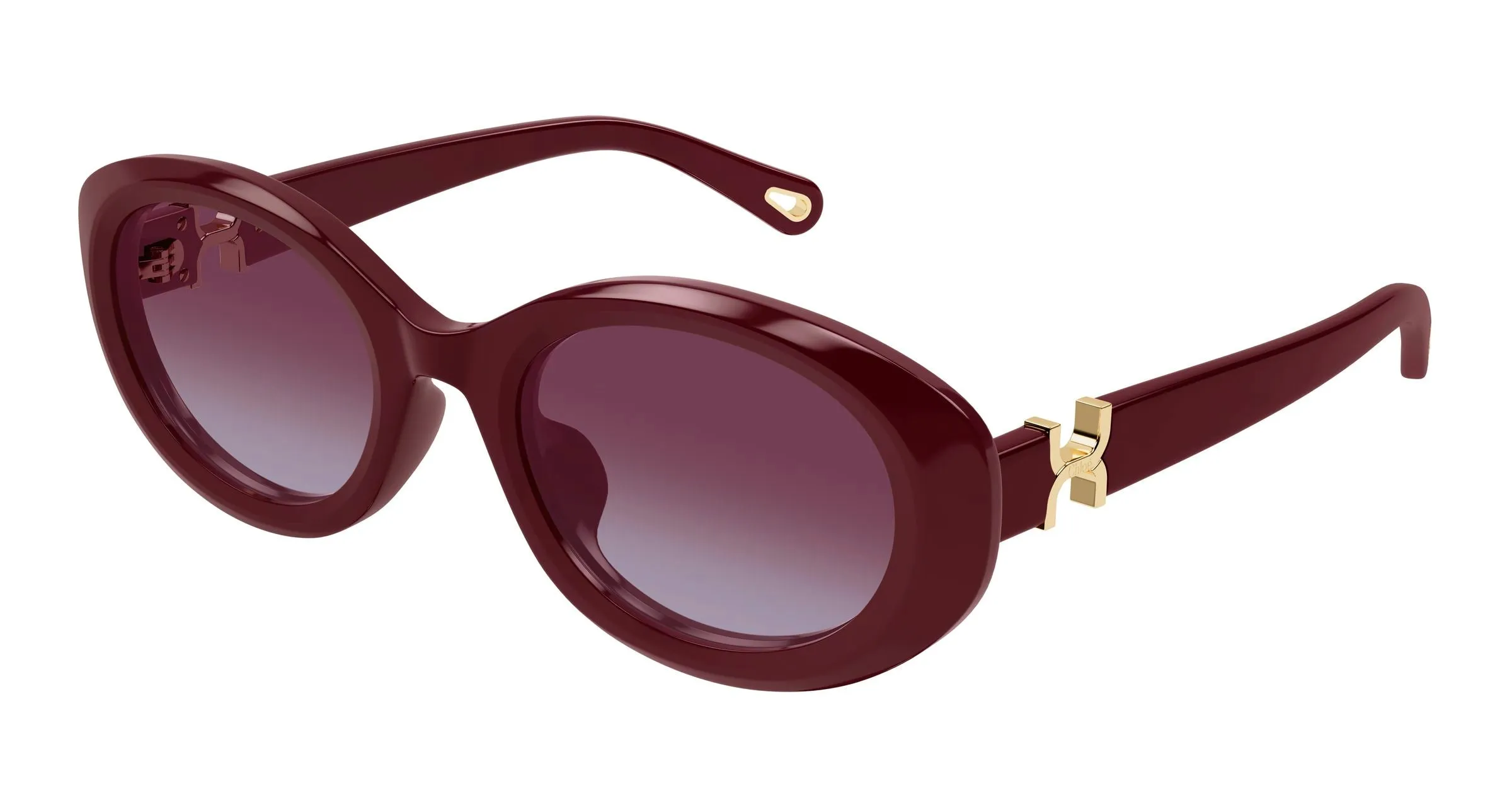 Chloé CH0323SK 004 Occhiali da sole Acetato Rosso Rosso Rotonda - immagine 1