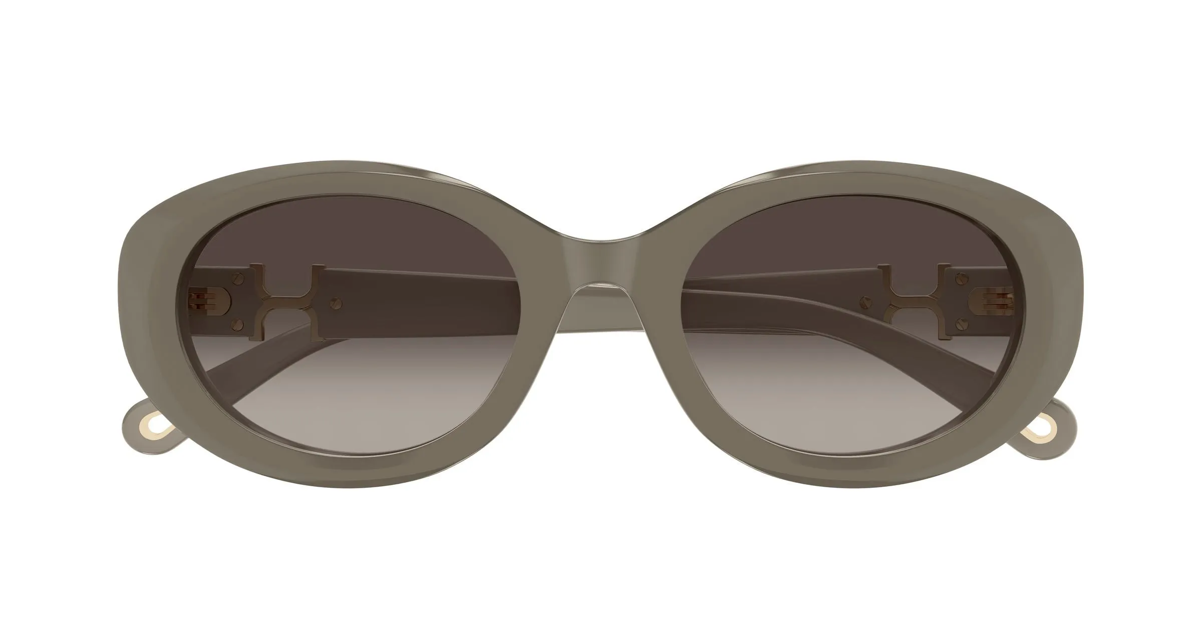 Chloé CH0323SK 003 Occhiali da sole Acetato Verde Grigio Rotonda - immagine 2