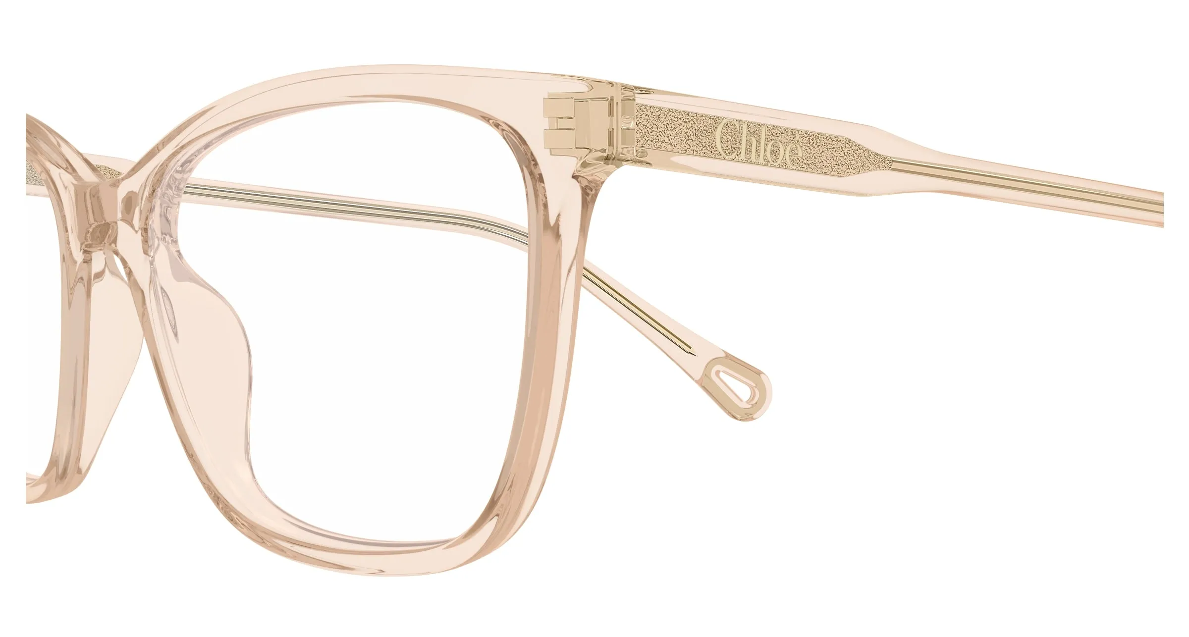 Chloé CH0318O 005 Montature da vista Acetato Rosa Trasparente Squadrata - immagine 3