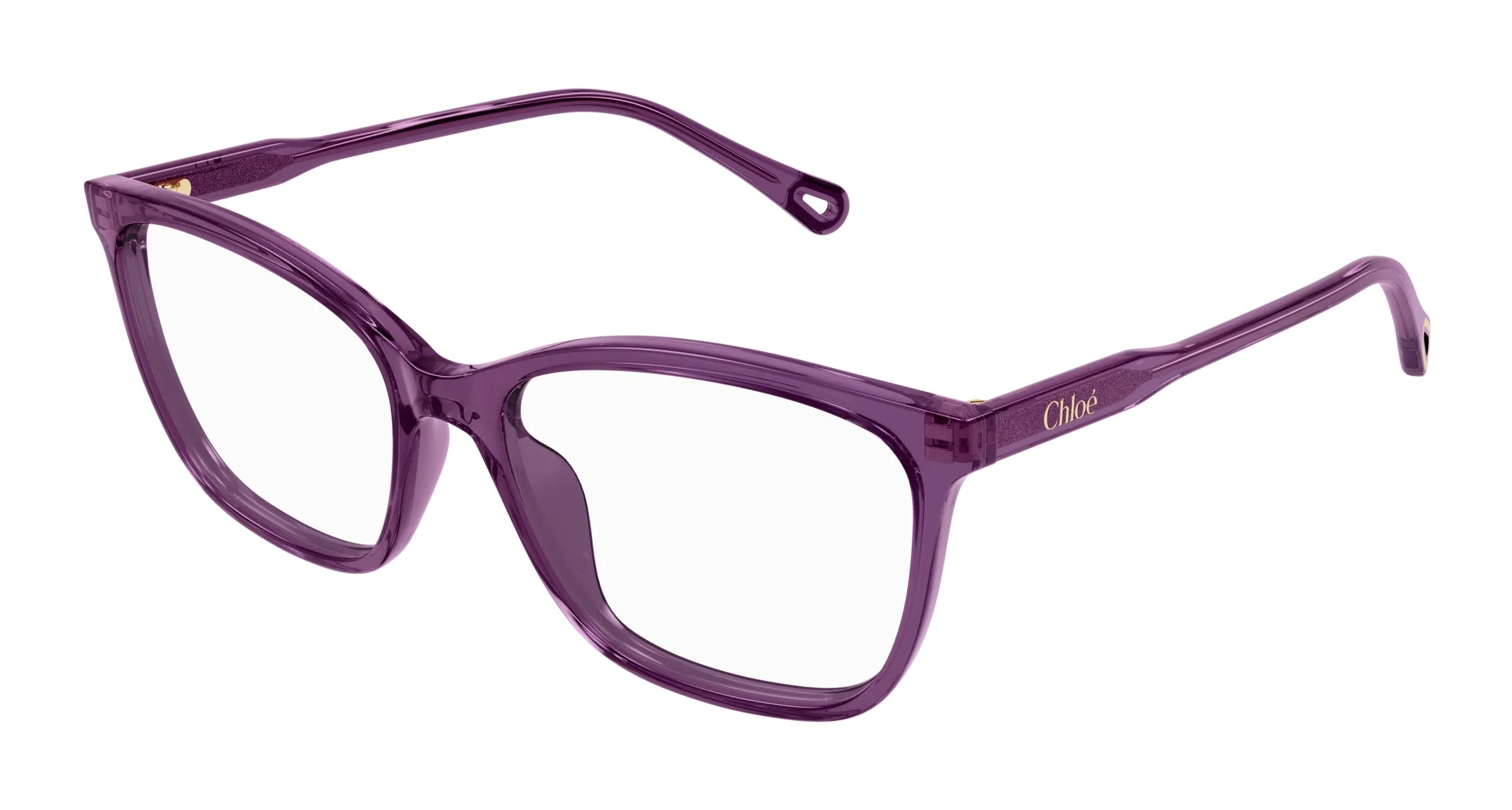 Chloé CH0318O 004 Montature da vista Acetato Bordeaux Trasparente Squadrata - immagine 1