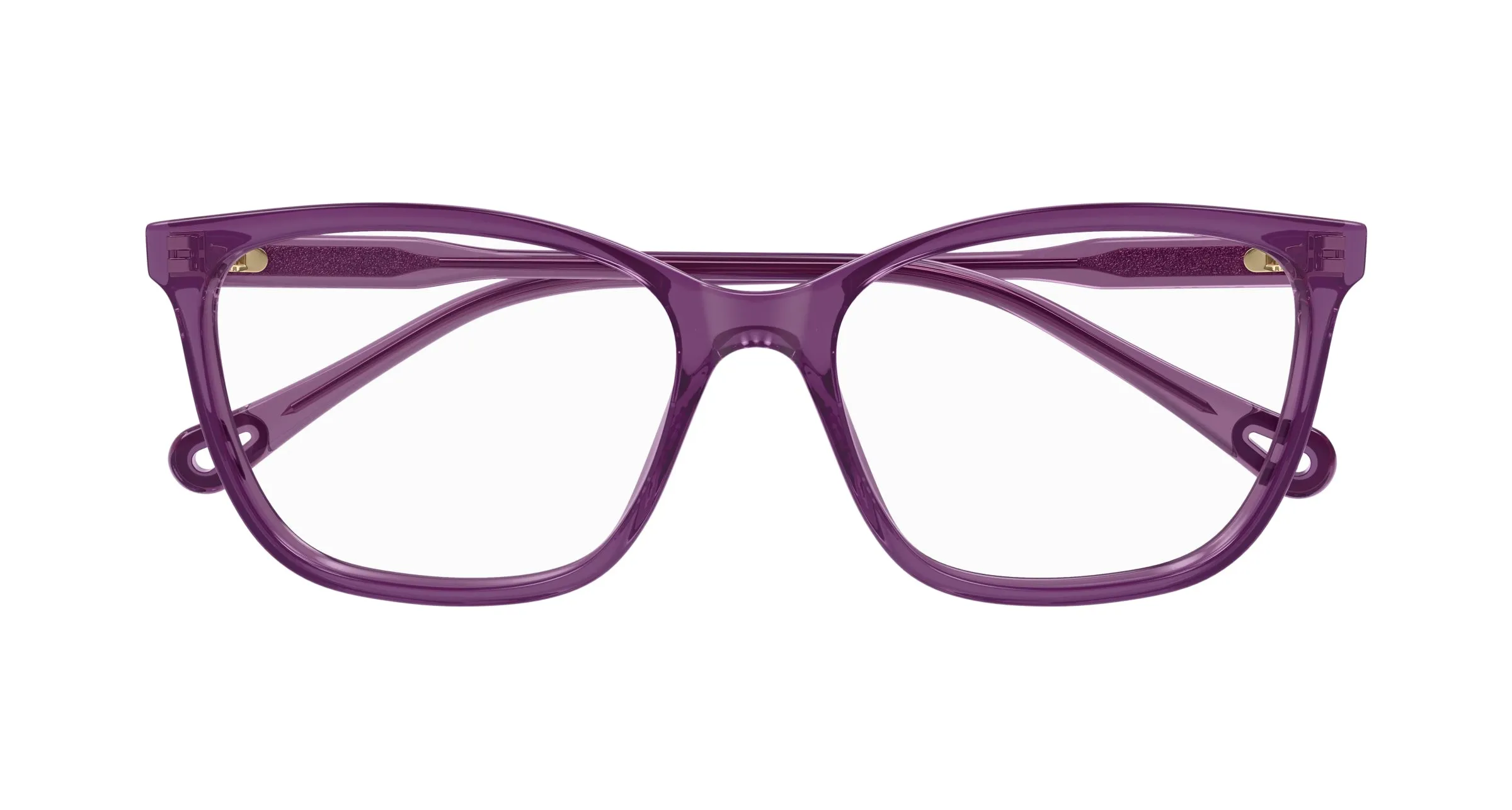 Chloé CH0318O 004 Montature da vista Acetato Bordeaux Trasparente Squadrata - immagine 2