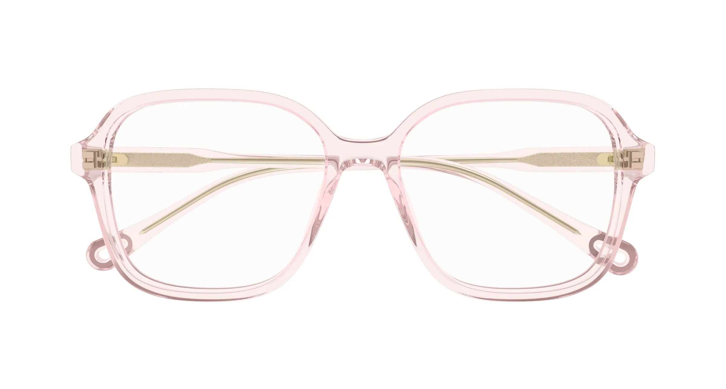 Chloé CH0317OA 003 Montature da vista Acetato Rosa Trasparente Squadrata - immagine 2