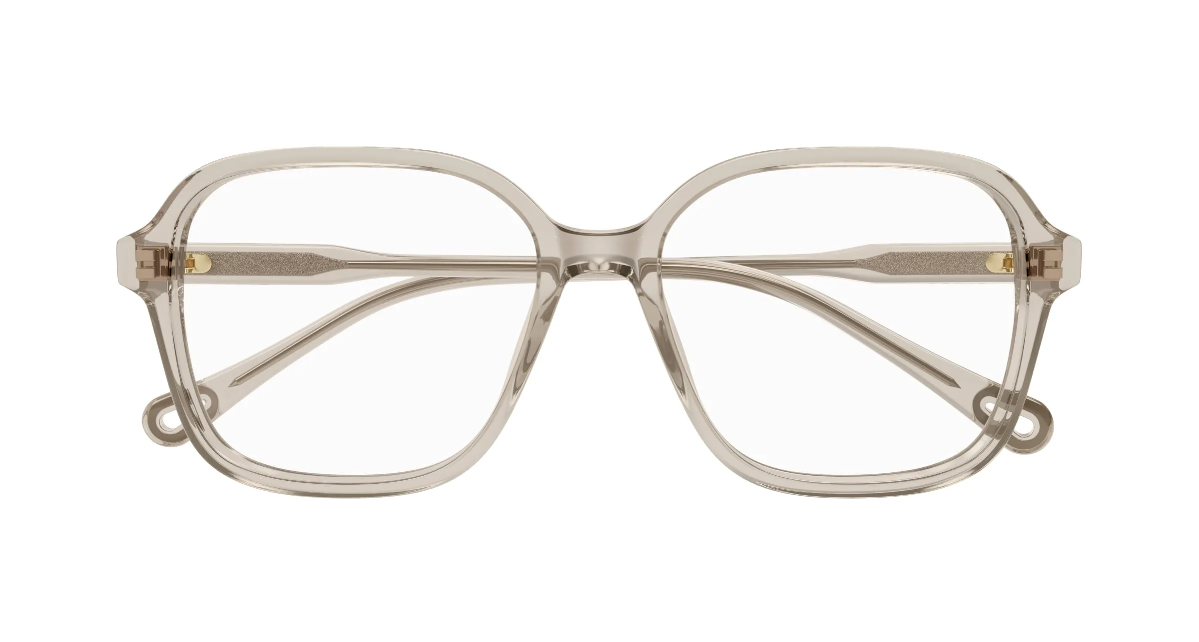 Chloé CH0317OA 002 Montature da vista Acetato Beige Trasparente Squadrata - immagine 2