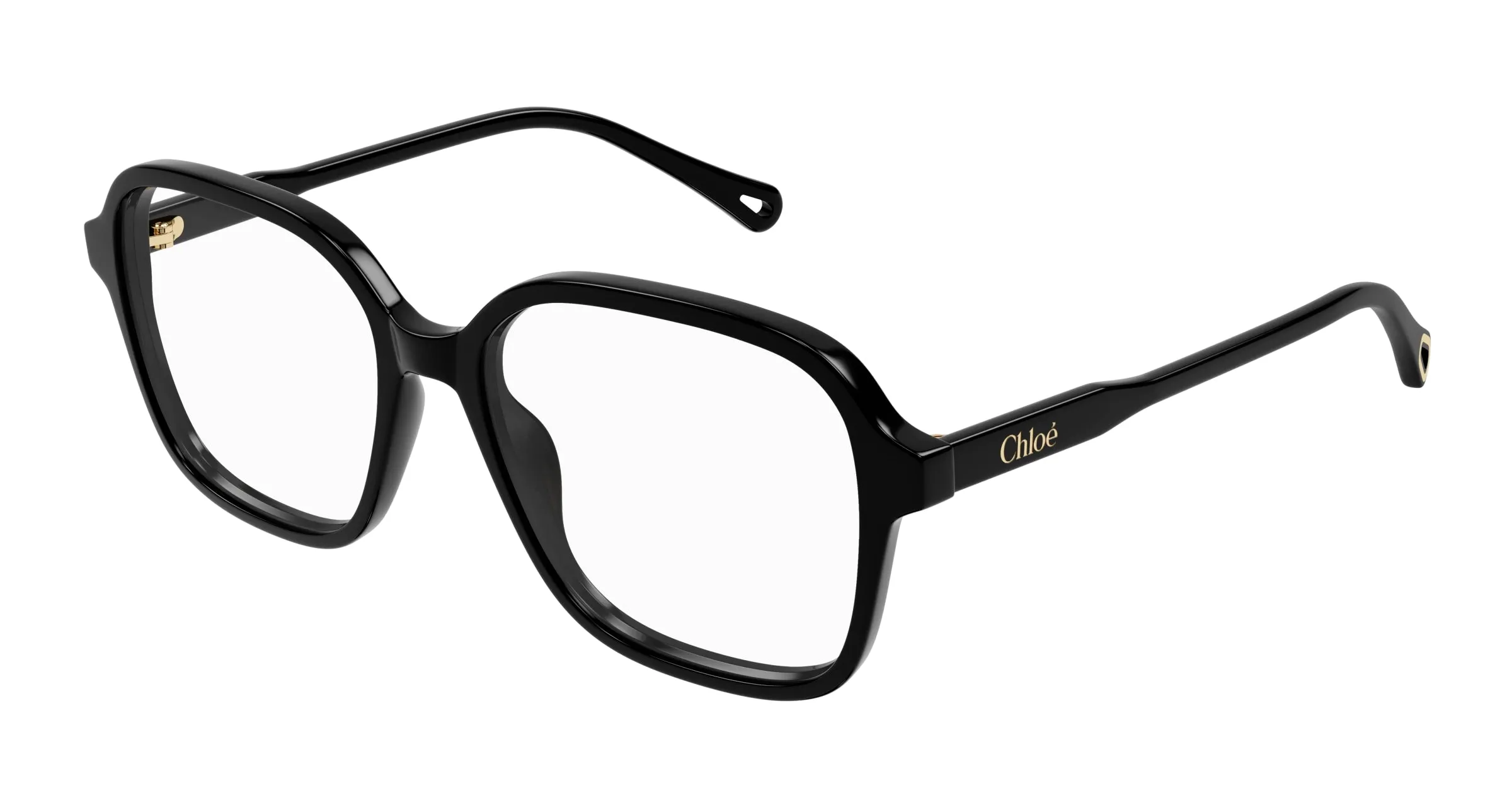Chloé CH0317OA 001 Montature da vista Acetato Nero Trasparente Squadrata - immagine 1