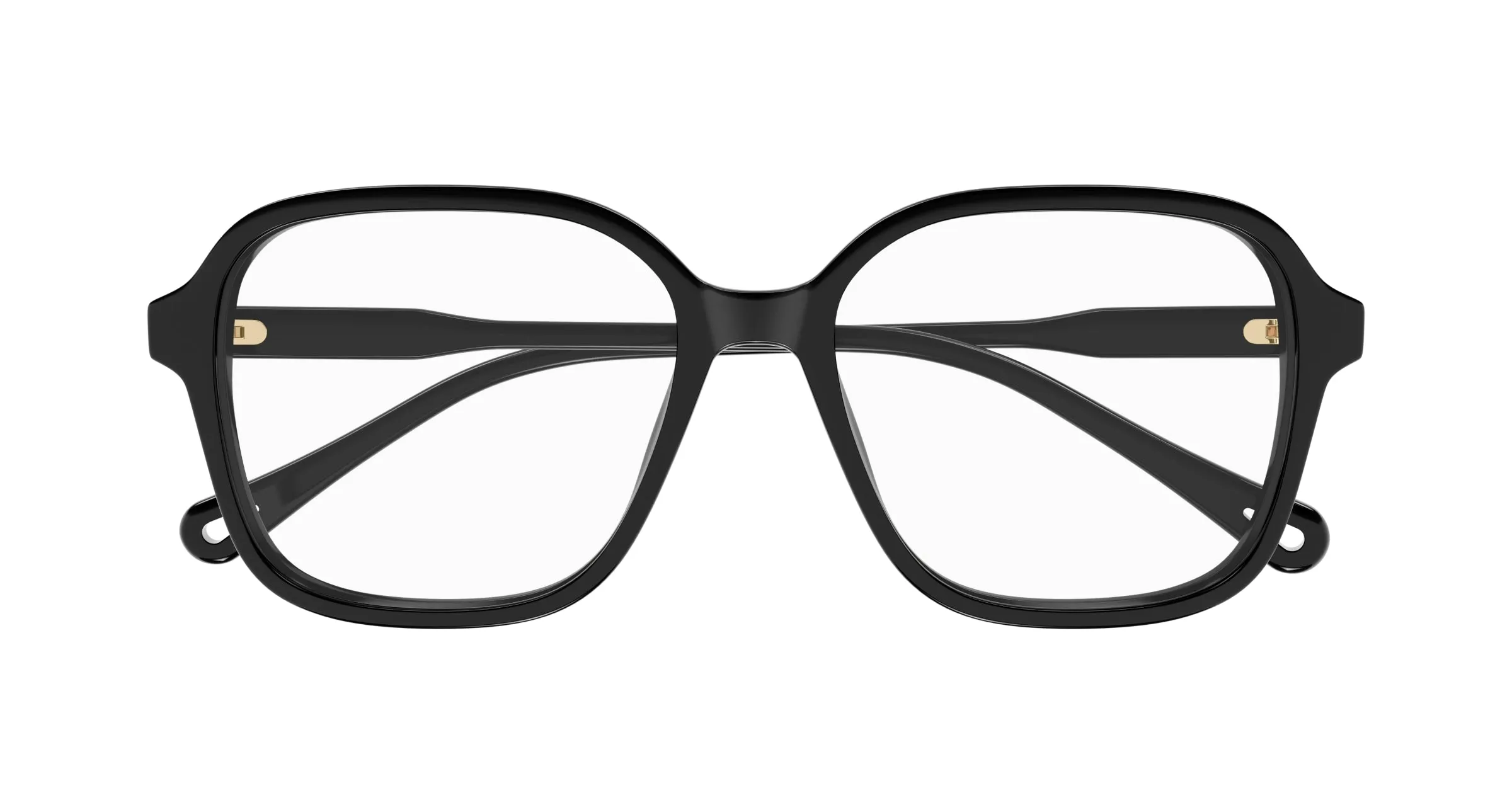 Chloé CH0317OA 001 Montature da vista Acetato Nero Trasparente Squadrata - immagine 2