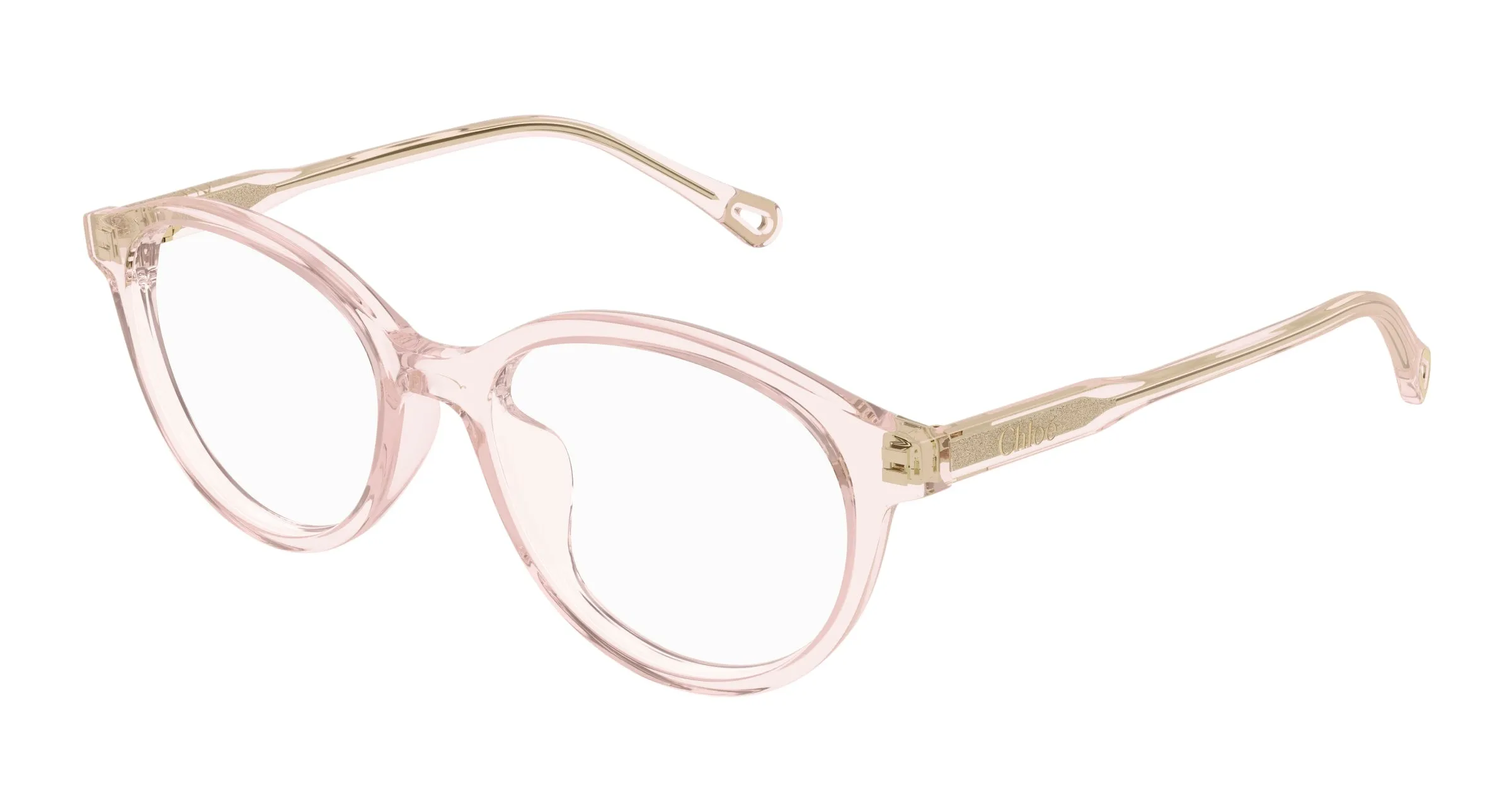 Chloé CH0316OA 004 Montature da vista Acetato Rosa Trasparente Rotonda - immagine 1