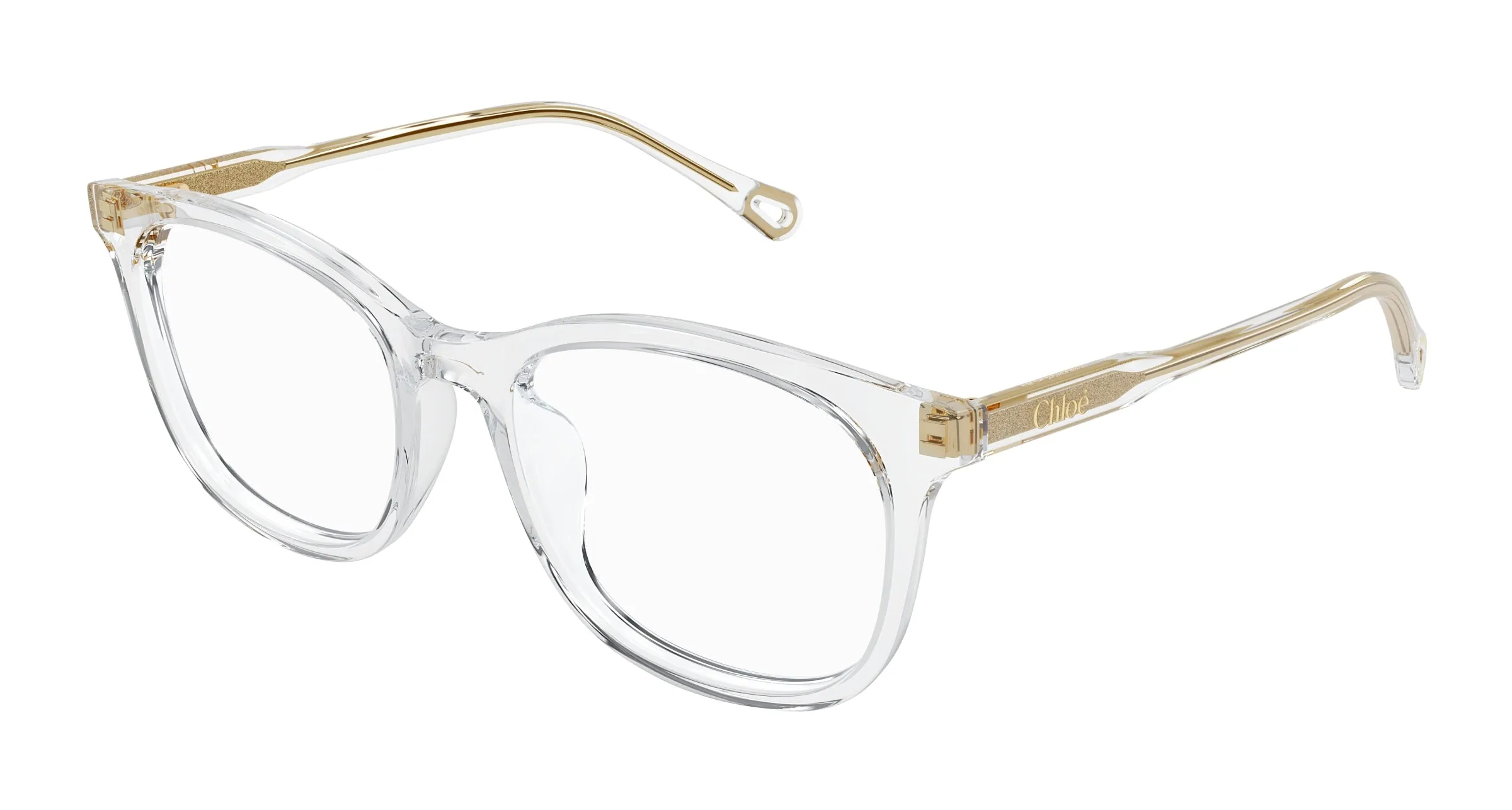 Chloé CH0314OA 004 Montature da vista Acetato Cristallo Trasparente Squadrata - immagine 1