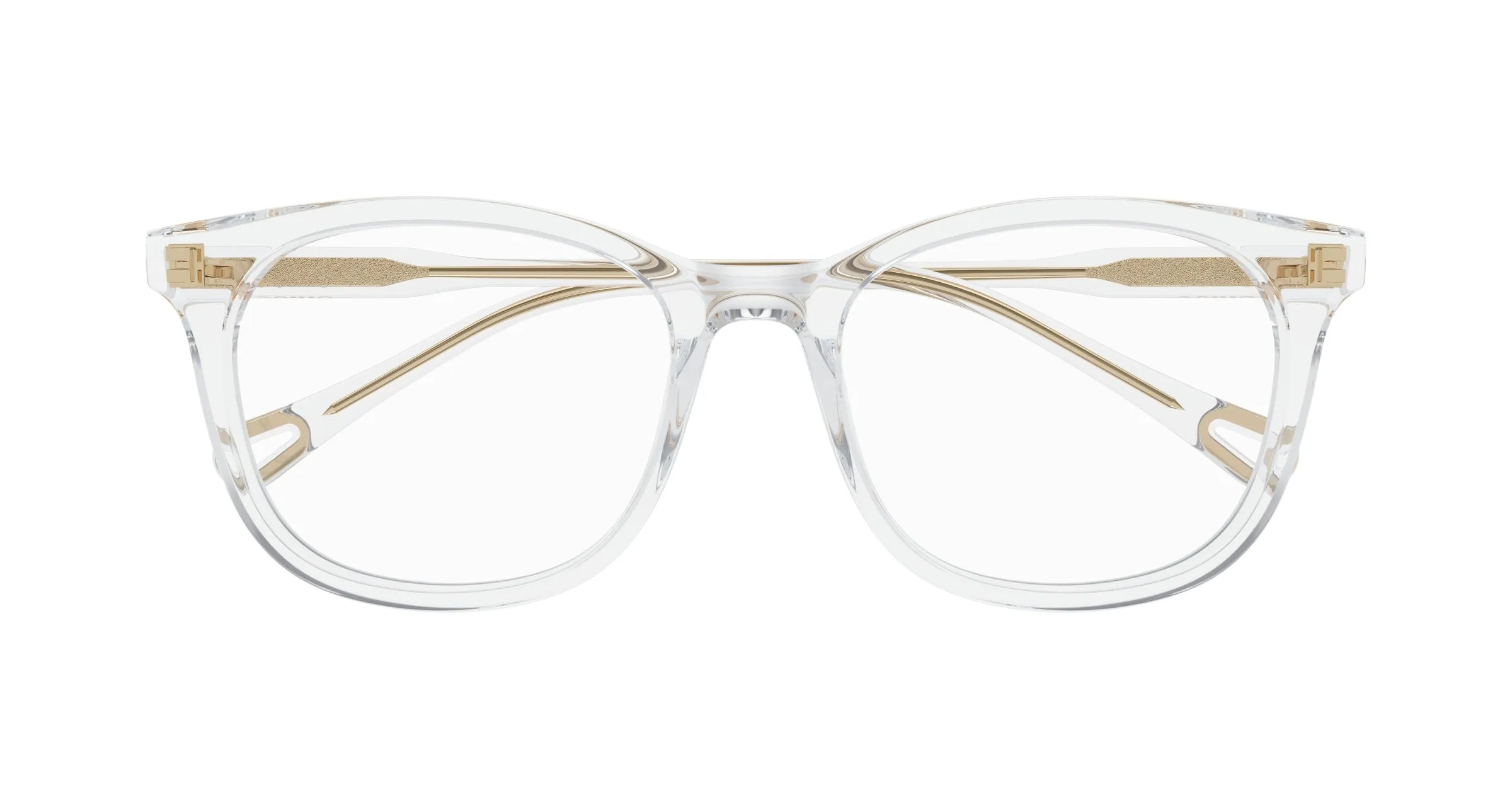 Chloé CH0314OA 004 Montature da vista Acetato Cristallo Trasparente Squadrata - immagine 2