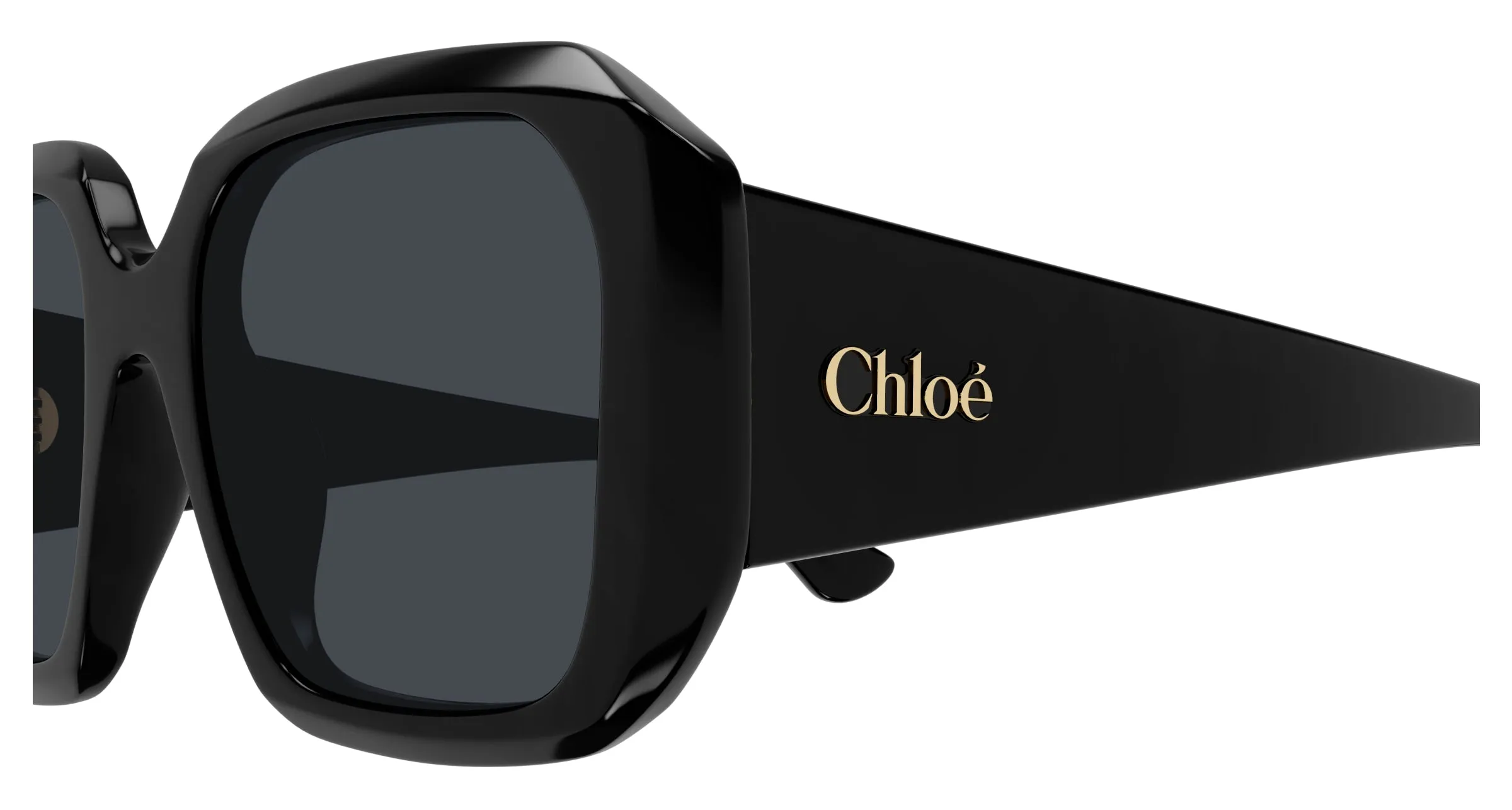 Chloé CH0300S 001 Occhiali da sole Acetato Nero Blu Squadrata - immagine 3