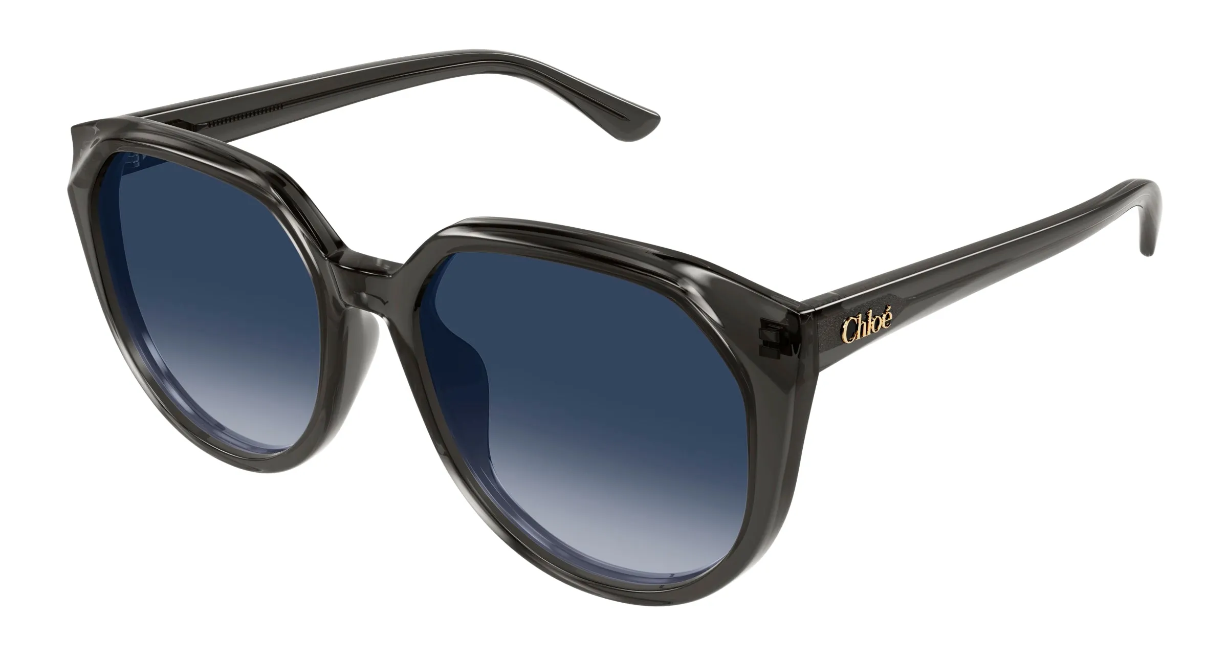 Chloé CH0291SK 001 Occhiali da sole Acetato Grigio Blu Squadrata - immagine 1