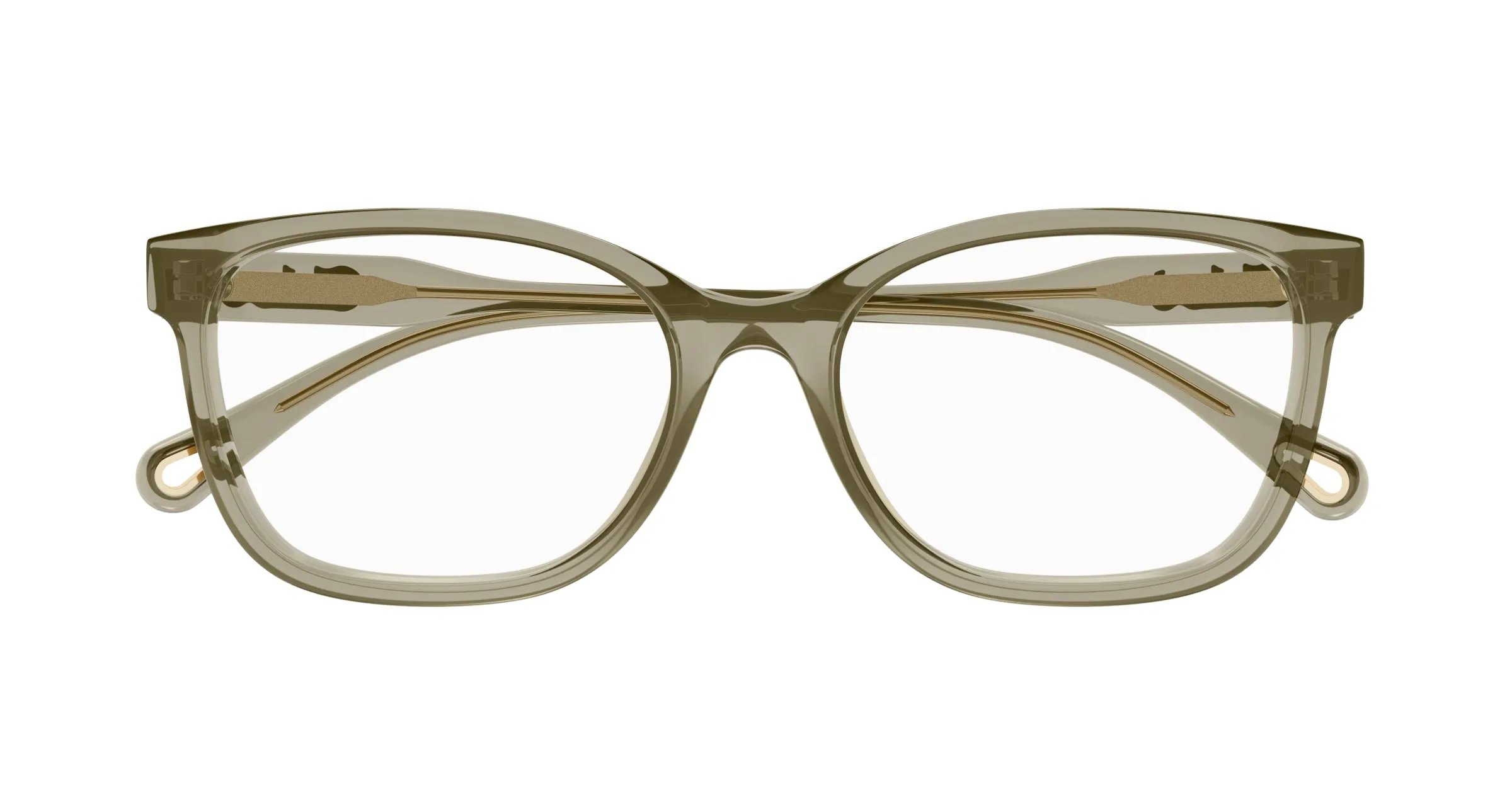 Chloé CH0276OA 004 Montature da vista Acetato Verde Trasparente Squadrata - immagine 2