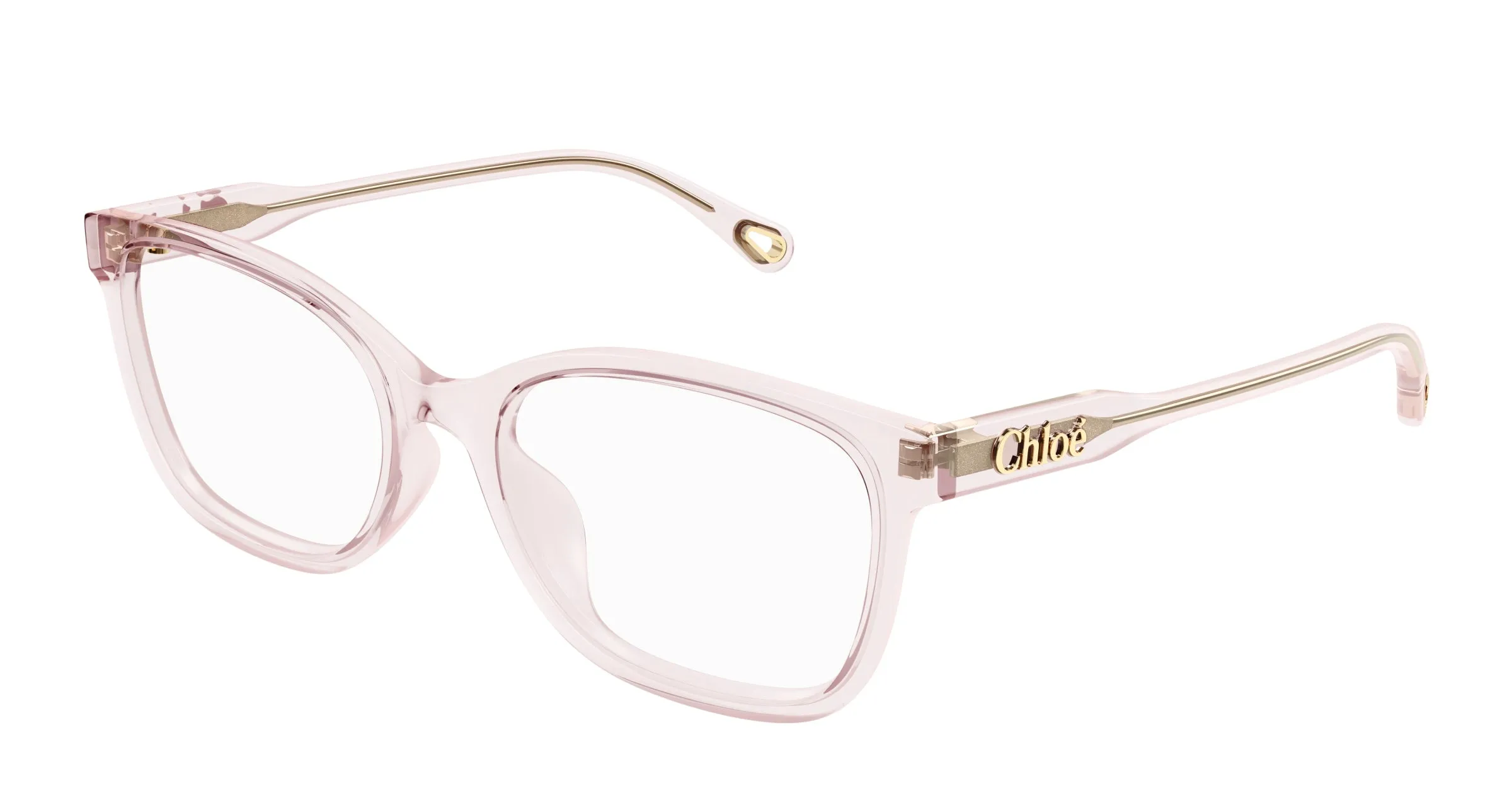 Chloé CH0276OA 003 Montature da vista Acetato Rosa Trasparente Squadrata - immagine 1