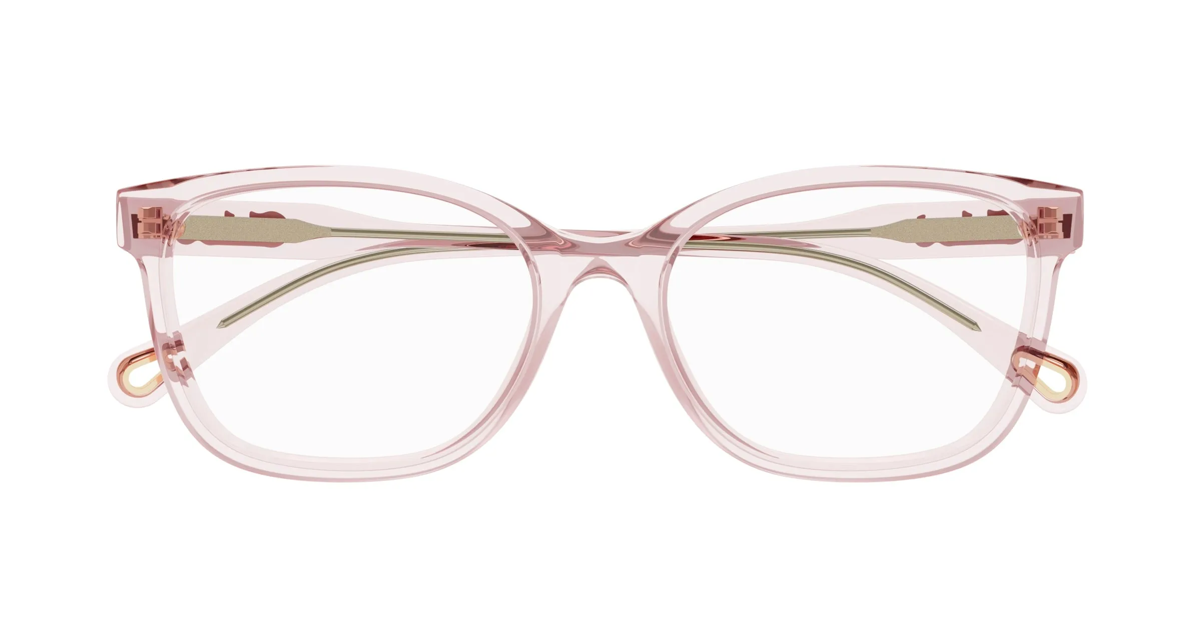 Chloé CH0276OA 003 Montature da vista Acetato Rosa Trasparente Squadrata - immagine 2