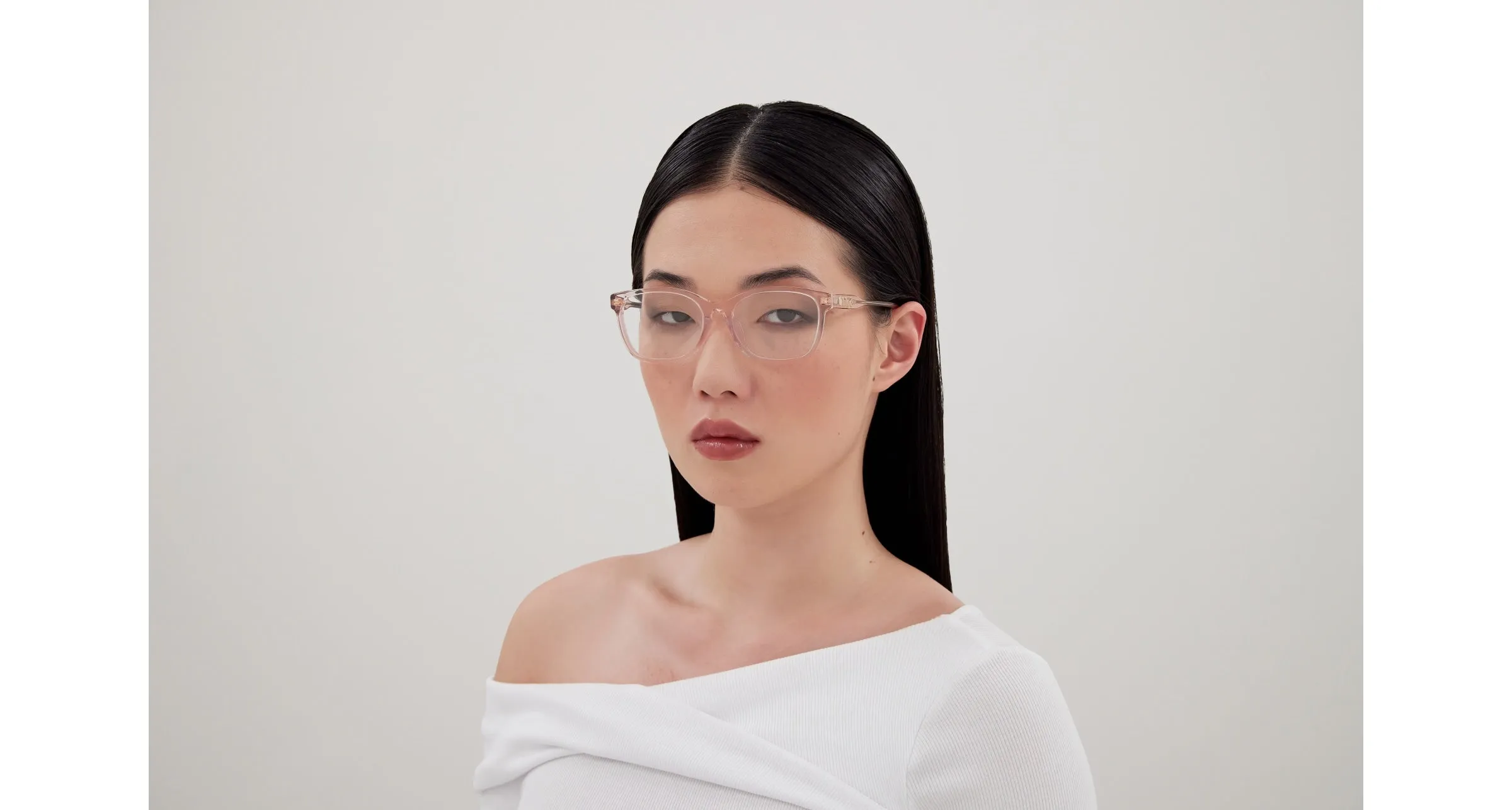 Chloé CH0276OA 003 Montature da vista Acetato Rosa Trasparente Squadrata - immagine 4