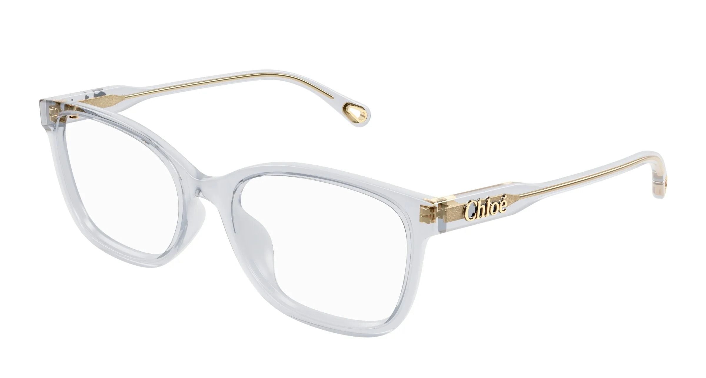 Chloé CH0276OA 002 Montature da vista Acetato Grigio Trasparente Squadrata - immagine 1