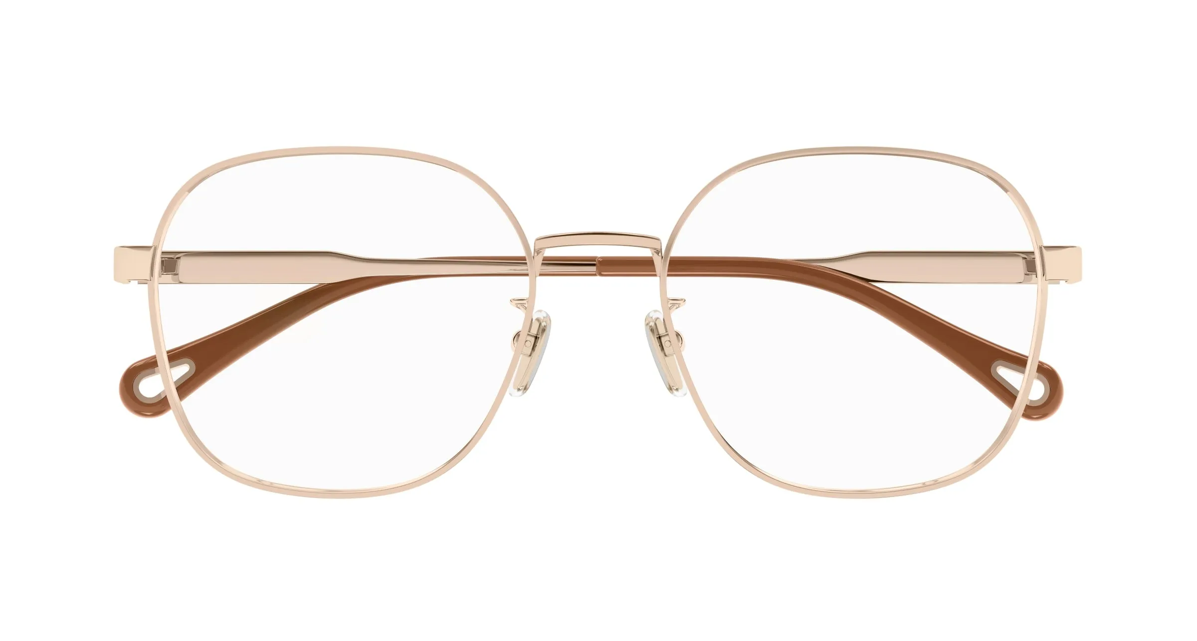 Chloé CH0274OA 003 Montature da vista Metallo Oro Trasparente Rotonda - immagine 2