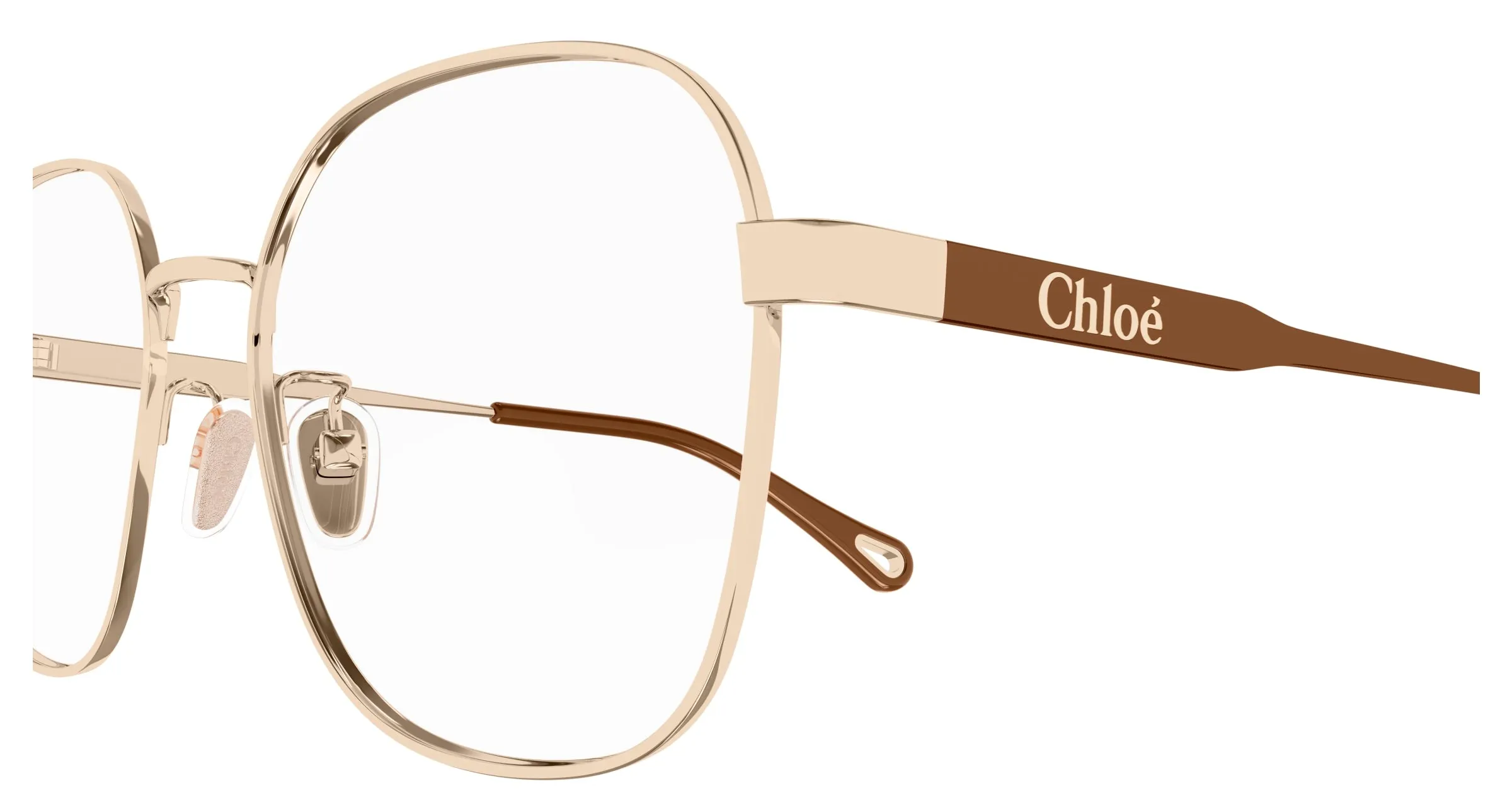 Chloé CH0274OA 003 Montature da vista Metallo Oro Trasparente Rotonda - immagine 3