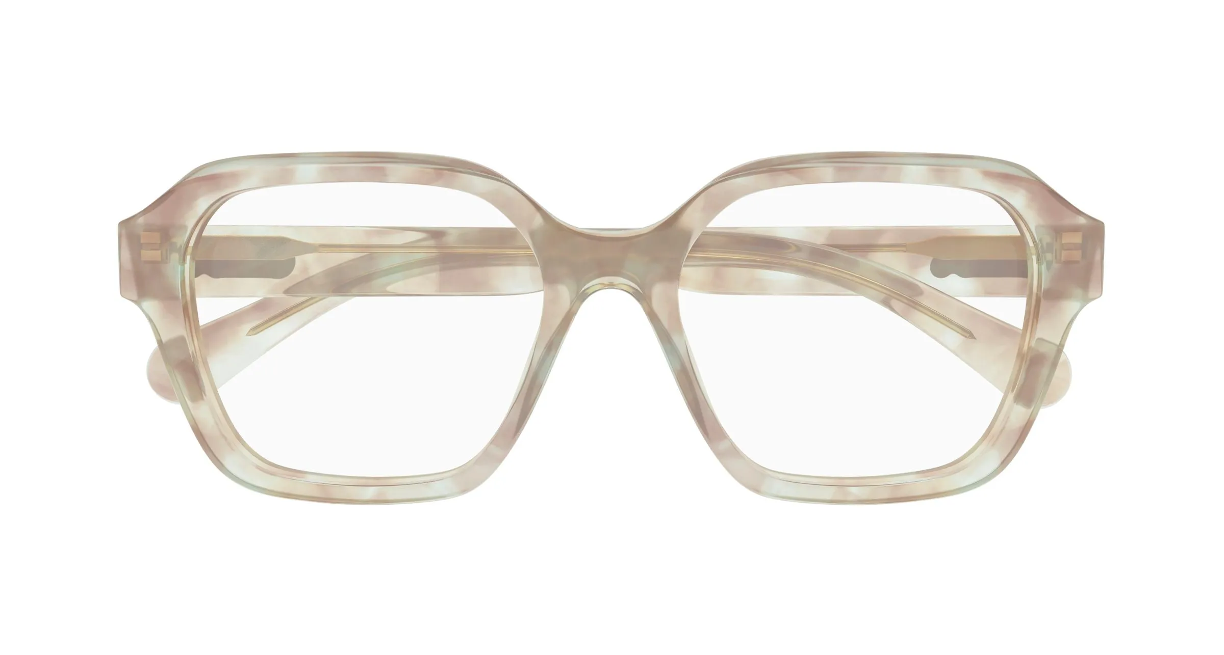 Chloé CH0272O 007 Montature da vista Acetato Havana Trasparente Squadrata - immagine 2