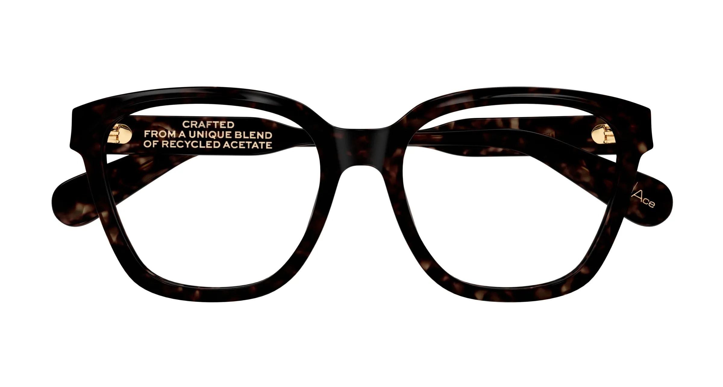Chloé CH0265O 002 Montature da vista Acetato Havana Trasparente Rotonda - immagine 2