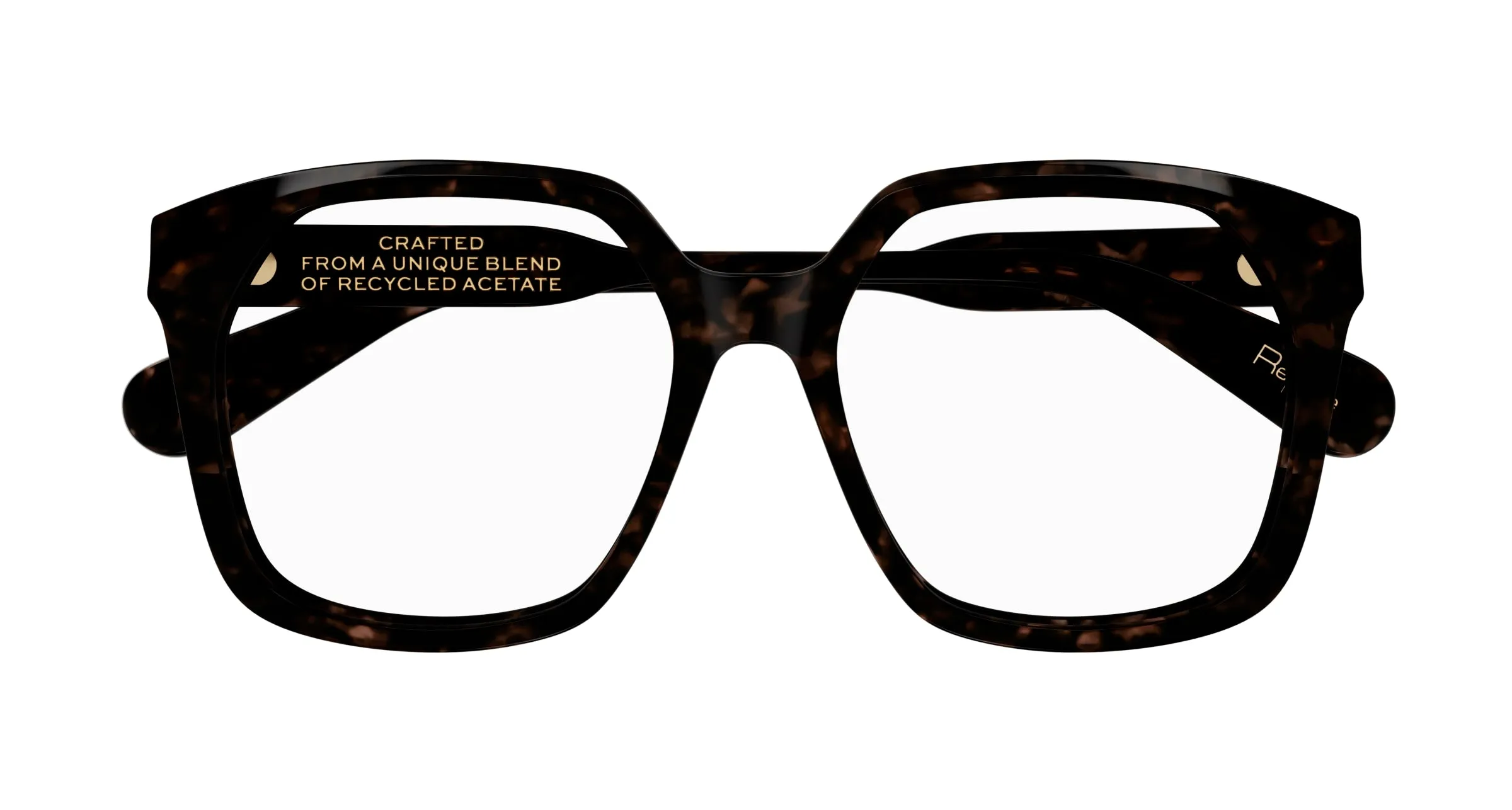 Chloé CH0263O 002 Montature da vista Acetato Havana Trasparente Squadrata - immagine 2