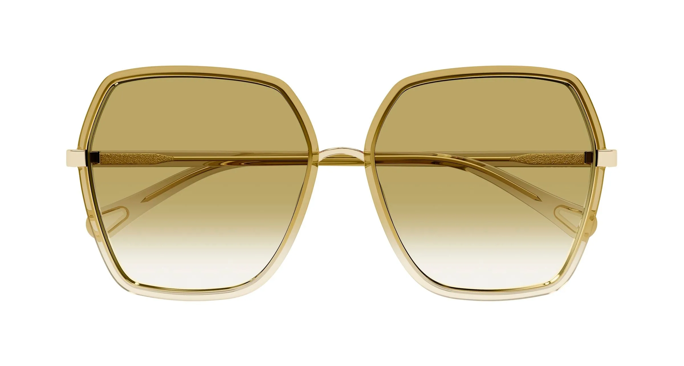 Chloé CH0262S 006 Occhiali da sole Bio-iniettato Beige Verde Squadrata - immagine 2