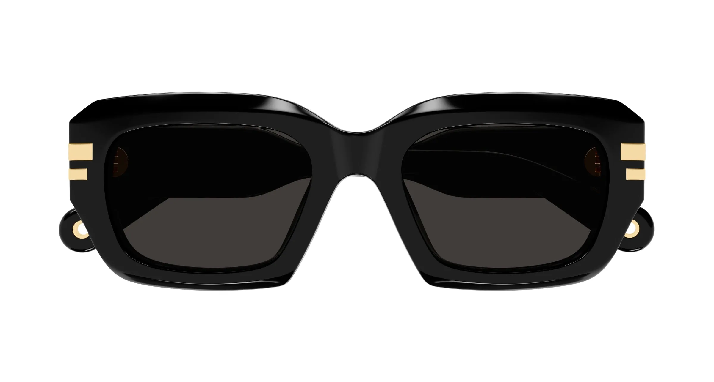 Chloé CH0256S 001 Occhiali da sole Acetato Nero Grigio Squadrata - immagine 2