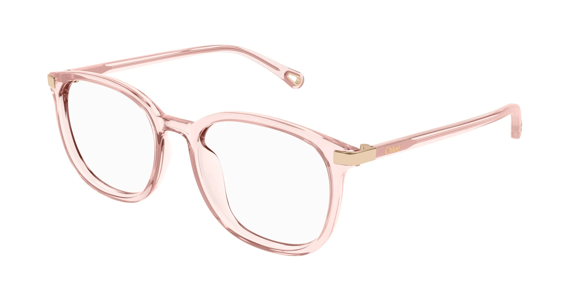 Chloé CH0247OA 003 Montature da vista Acetato Rosa Trasparente Cat Eye - immagine 1