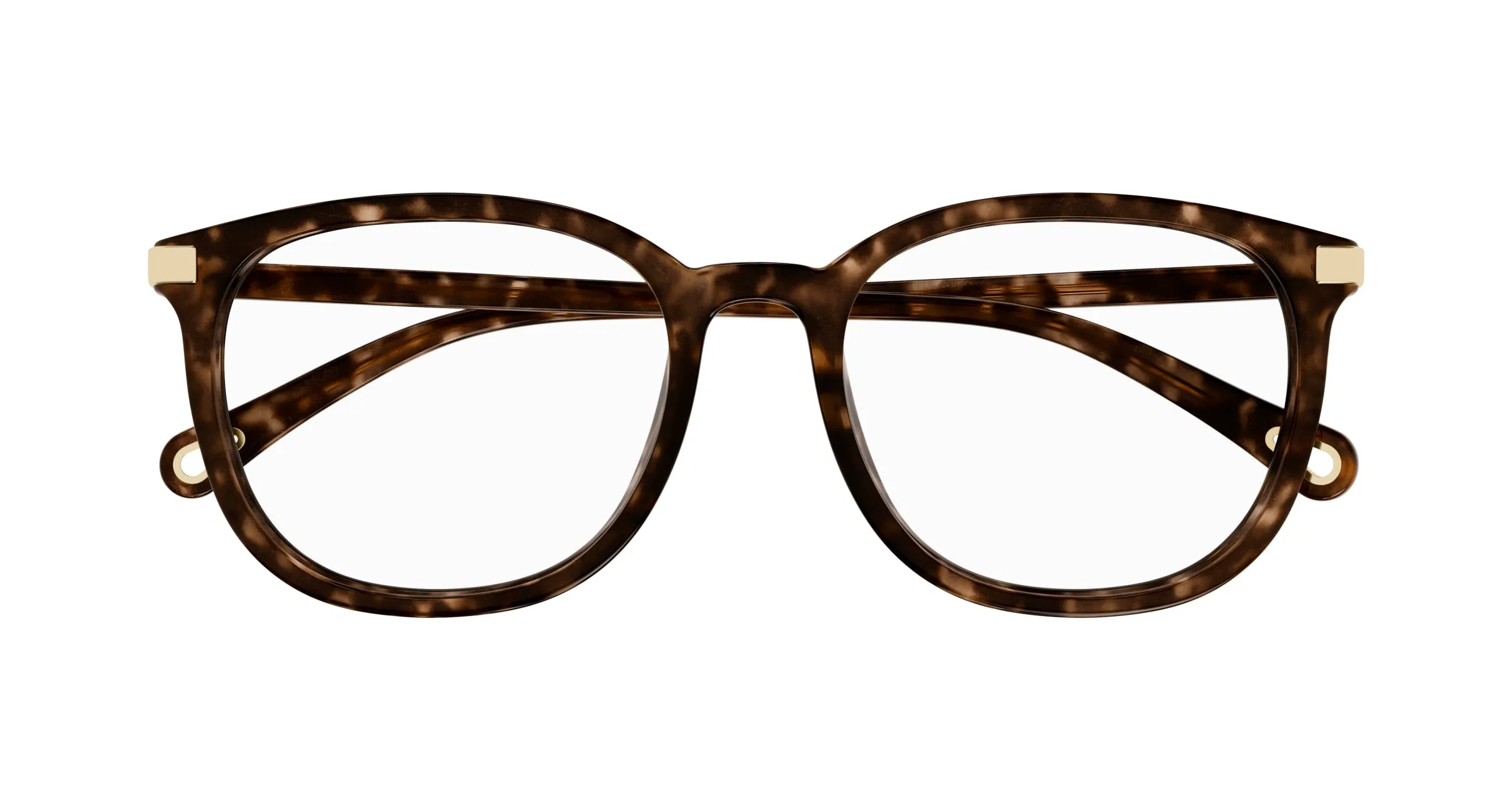 Chloé CH0247OA 002 Montature da vista Acetato Havana Trasparente Cat Eye - immagine 2