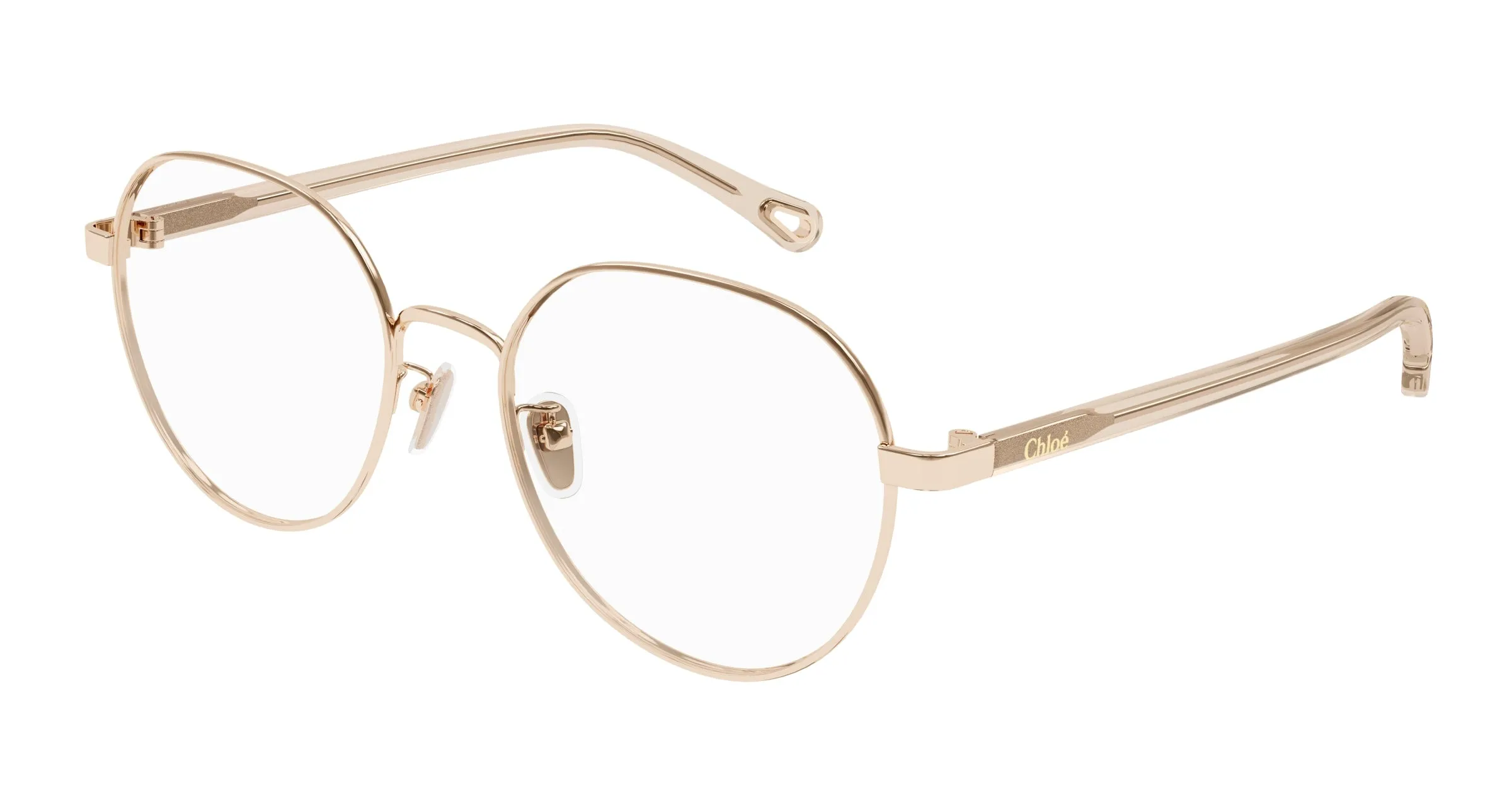 Chloé CH0246OA 002 Montature da vista Metallo Oro Trasparente Rotonda - immagine 1