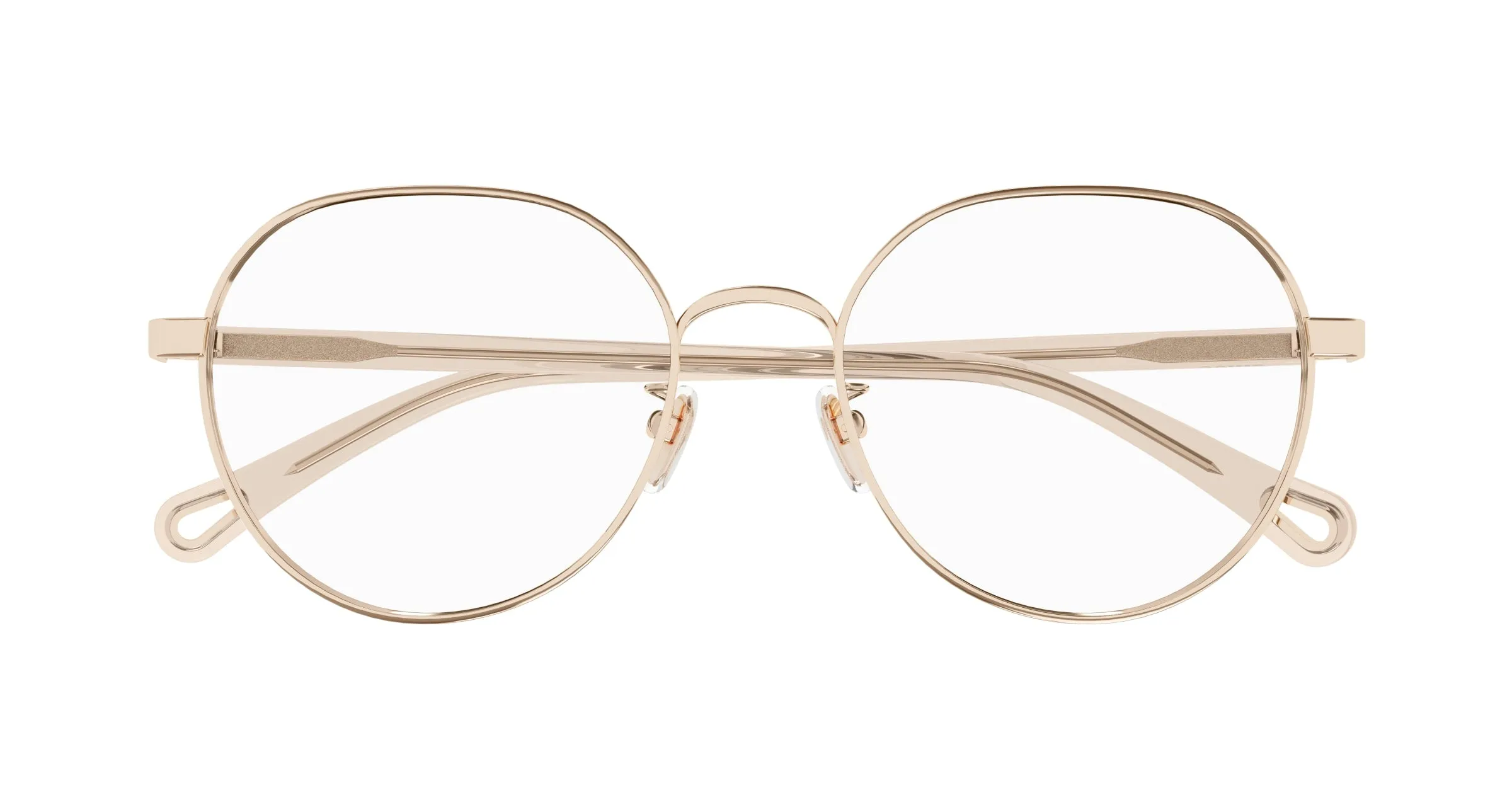 Chloé CH0246OA 002 Montature da vista Metallo Oro Trasparente Rotonda - immagine 2
