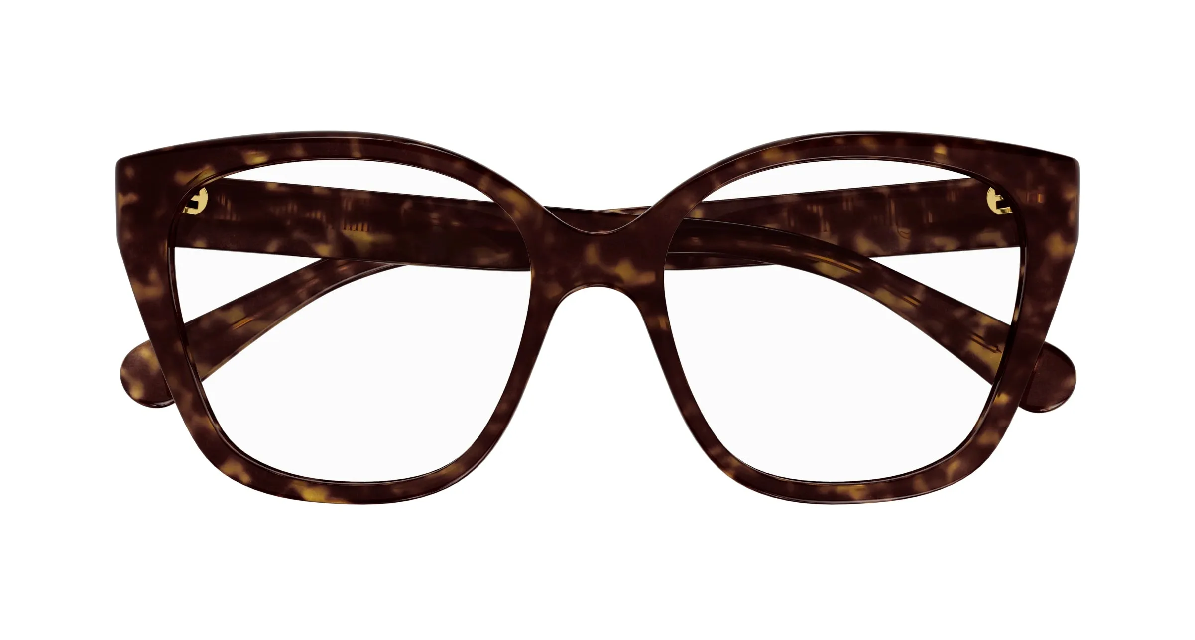 Chloé CH0241O 002 Montature da vista Acetato Havana Trasparente Cat Eye - immagine 2