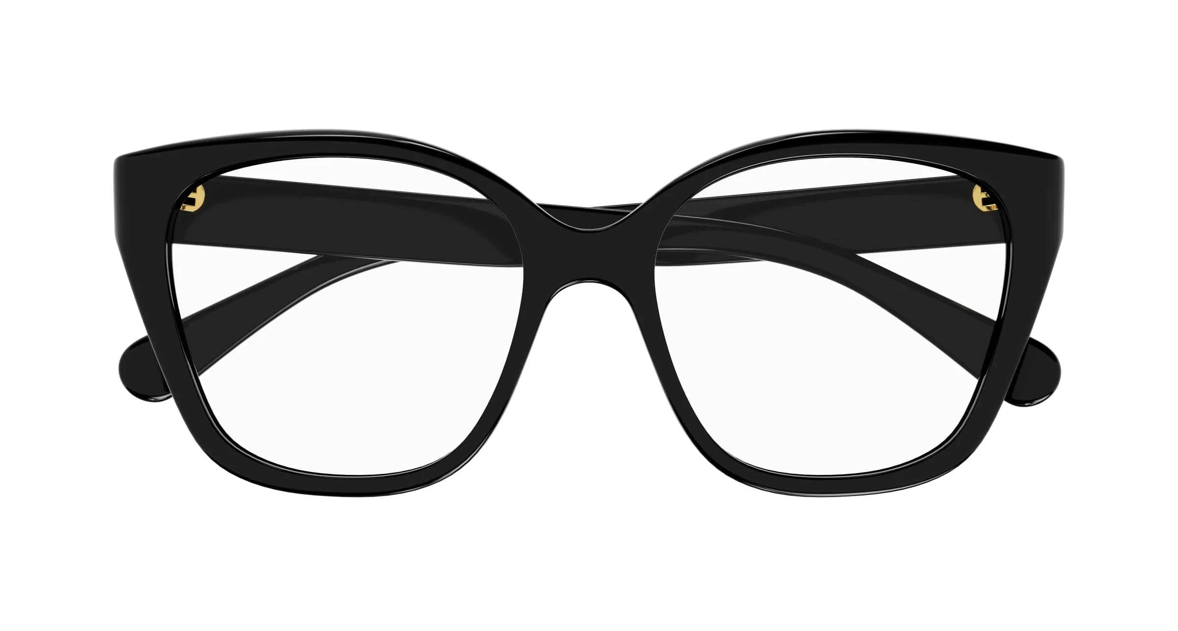 Chloé CH0241O 001 Montature da vista Acetato Nero Trasparente Cat Eye - immagine 2