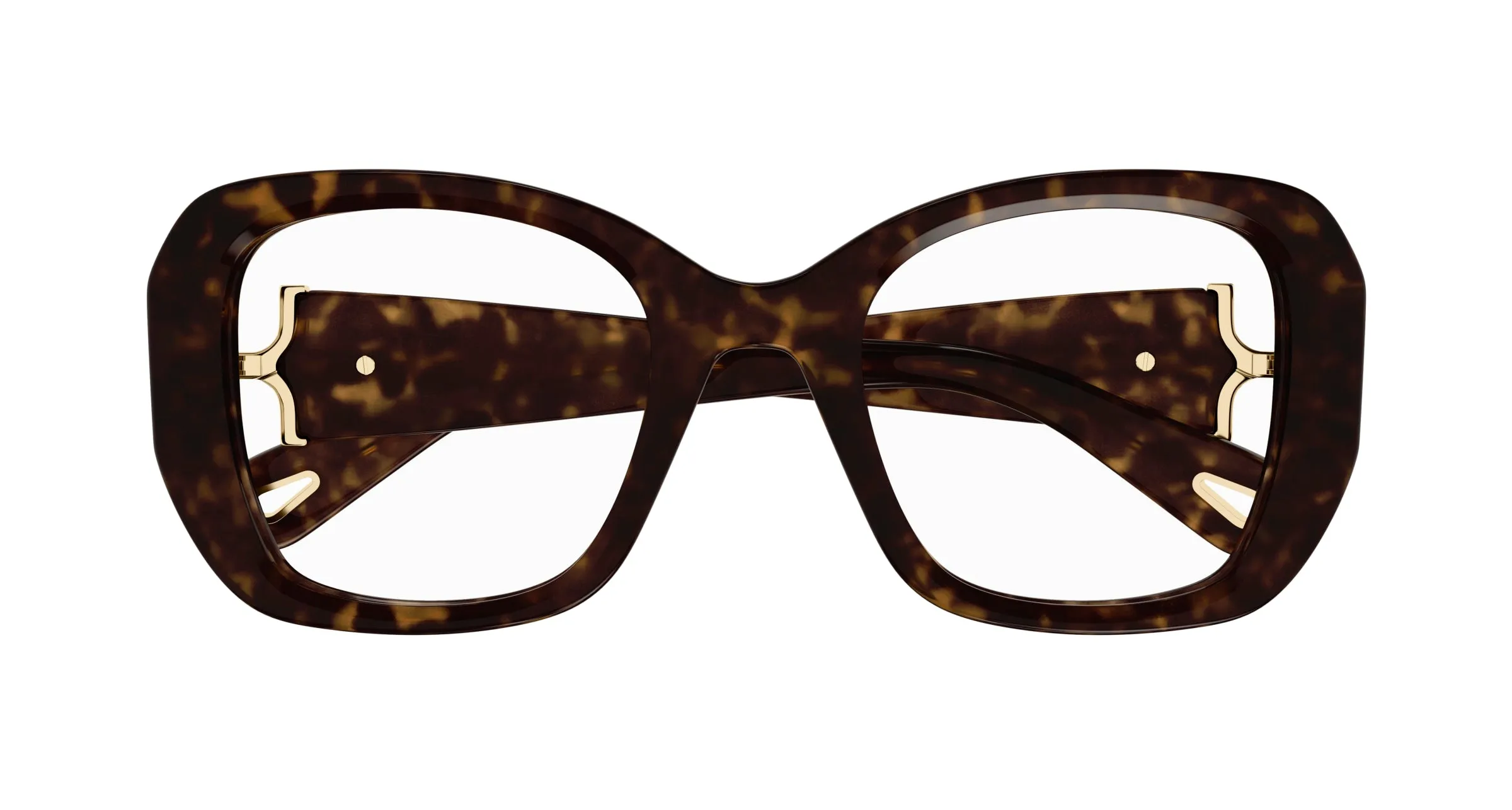 Chloé CH0239O 002 Montature da vista Acetato Havana Trasparente Squadrata - immagine 2