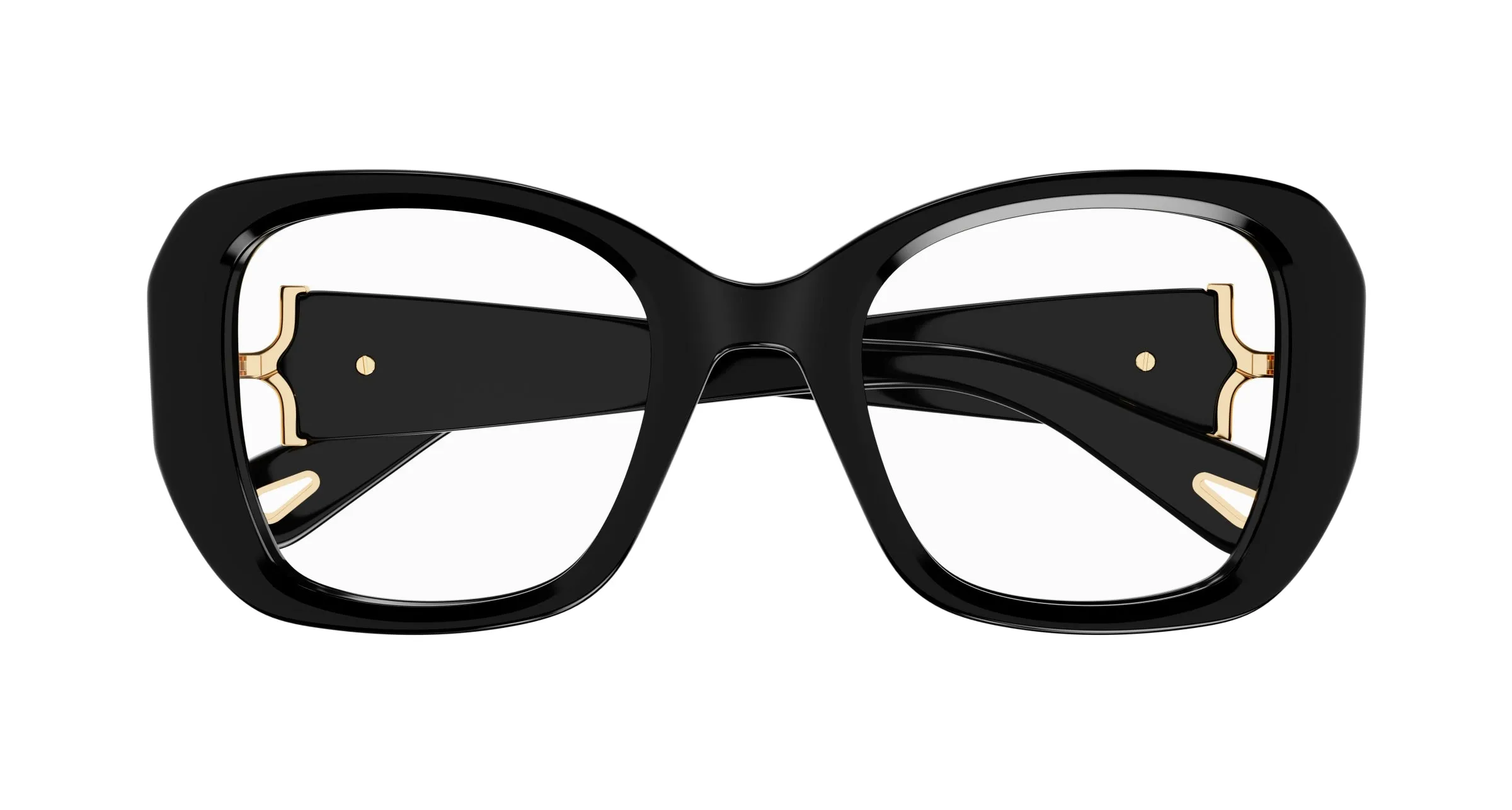 Chloé CH0239O 001 Montature da vista Acetato Nero Trasparente Squadrata - immagine 2