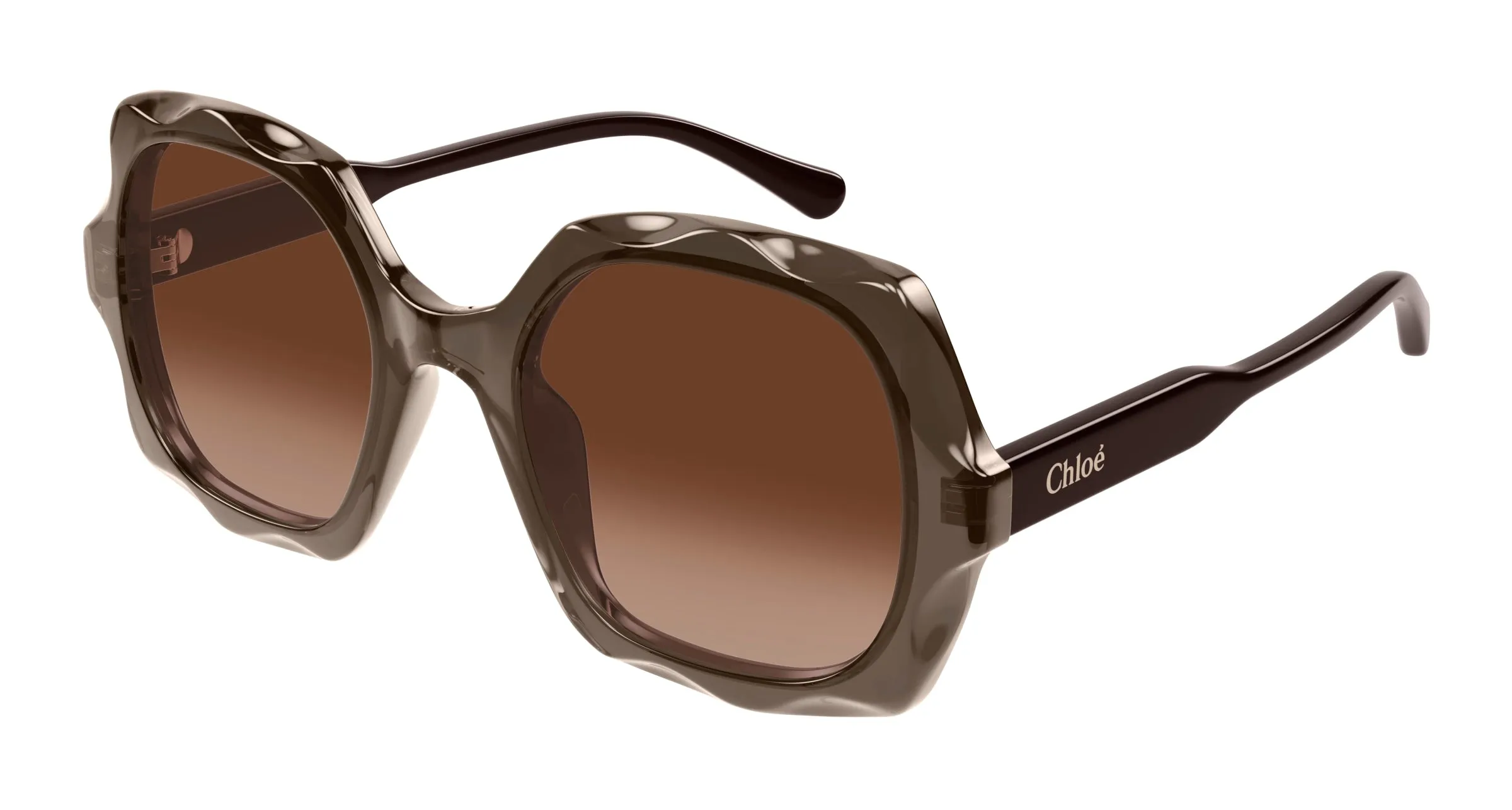 Chloé CH0226S 007 Occhiali da sole Acetato Marrone Rame Squadrata - immagine 1