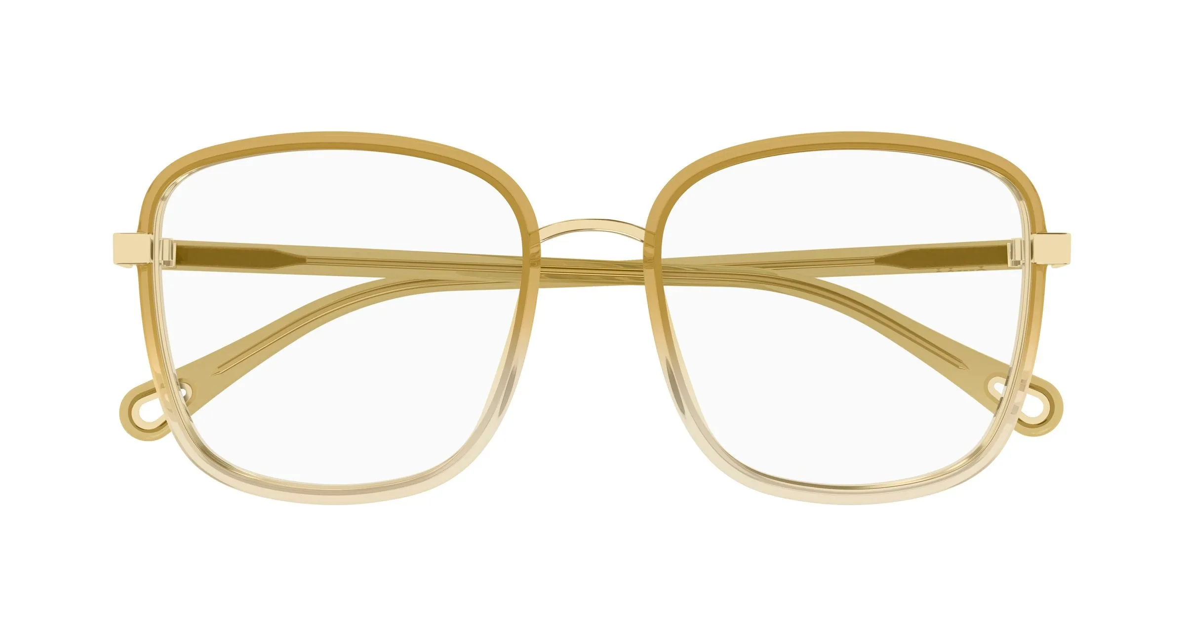 Chloé CH0034O 024 Montature da vista Bio-iniettato Beige Trasparente Squadrata - immagine 2