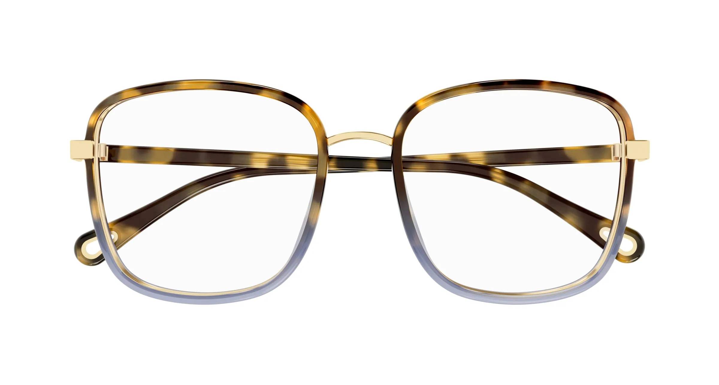 Chloé CH0034O 018 Montature da vista Bio-iniettato Havana Trasparente Squadrata - immagine 2