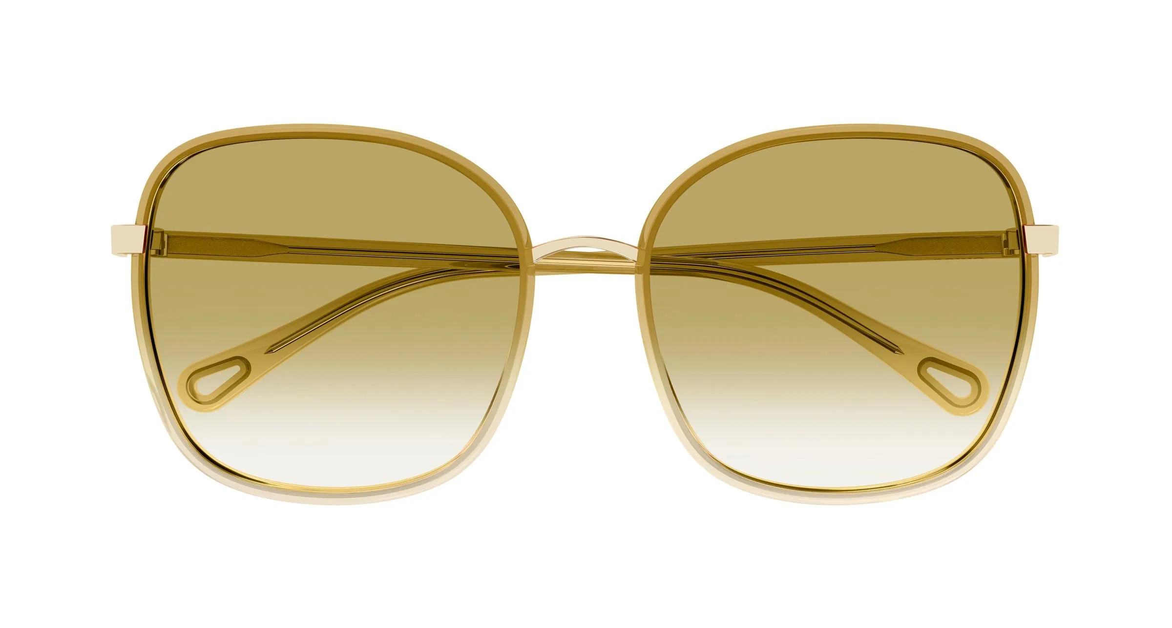 Chloé CH0031S 020 Occhiali da sole Bio-iniettato Beige Verde Squadrata - immagine 2