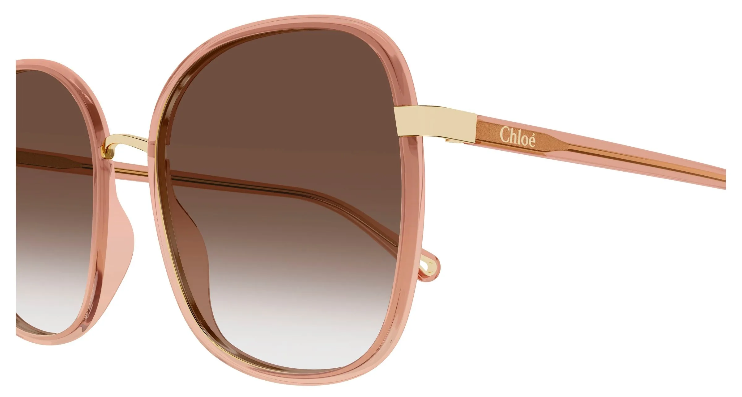Chloé CH0031S 019 Occhiali da sole Bio-iniettato Rosso Marrone Squadrata - immagine 3