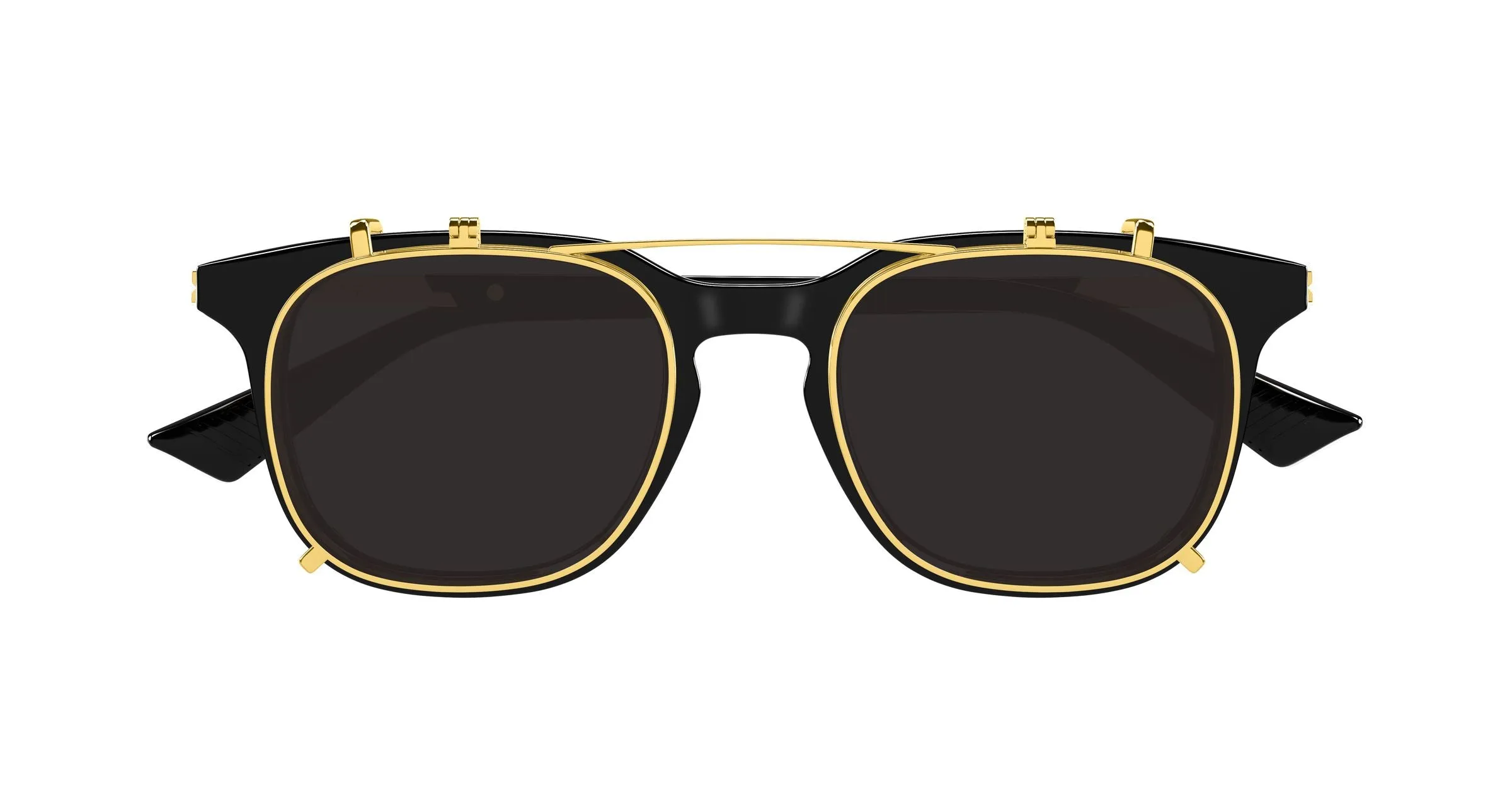 Bottega Veneta BV1429S 001 Occhiali da sole Acetato Nero Trasparente Squadrata - immagine 2