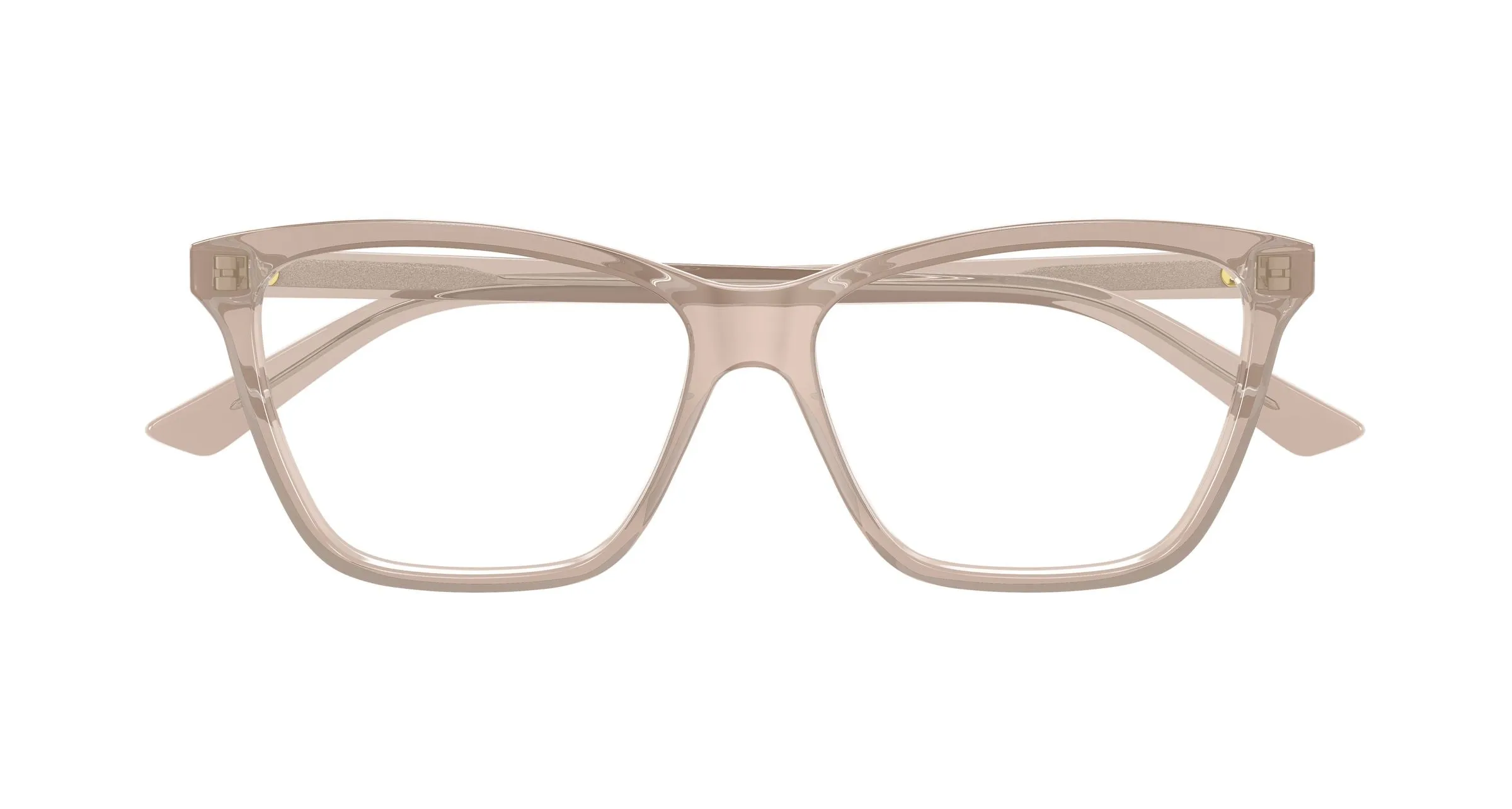Bottega Veneta BV1421O 004 Montature da vista Acetato Marrone Trasparente Farfalla - immagine 2