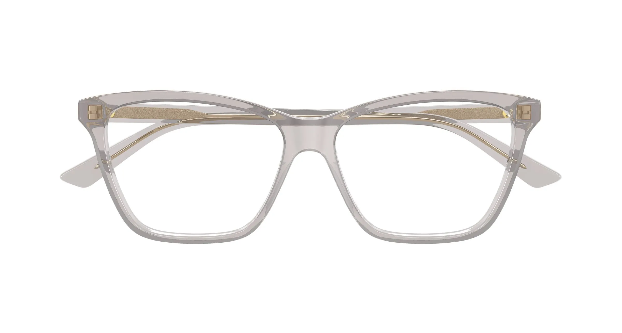 Bottega Veneta BV1421O 003 Montature da vista Acetato Grigio Trasparente Farfalla - immagine 2