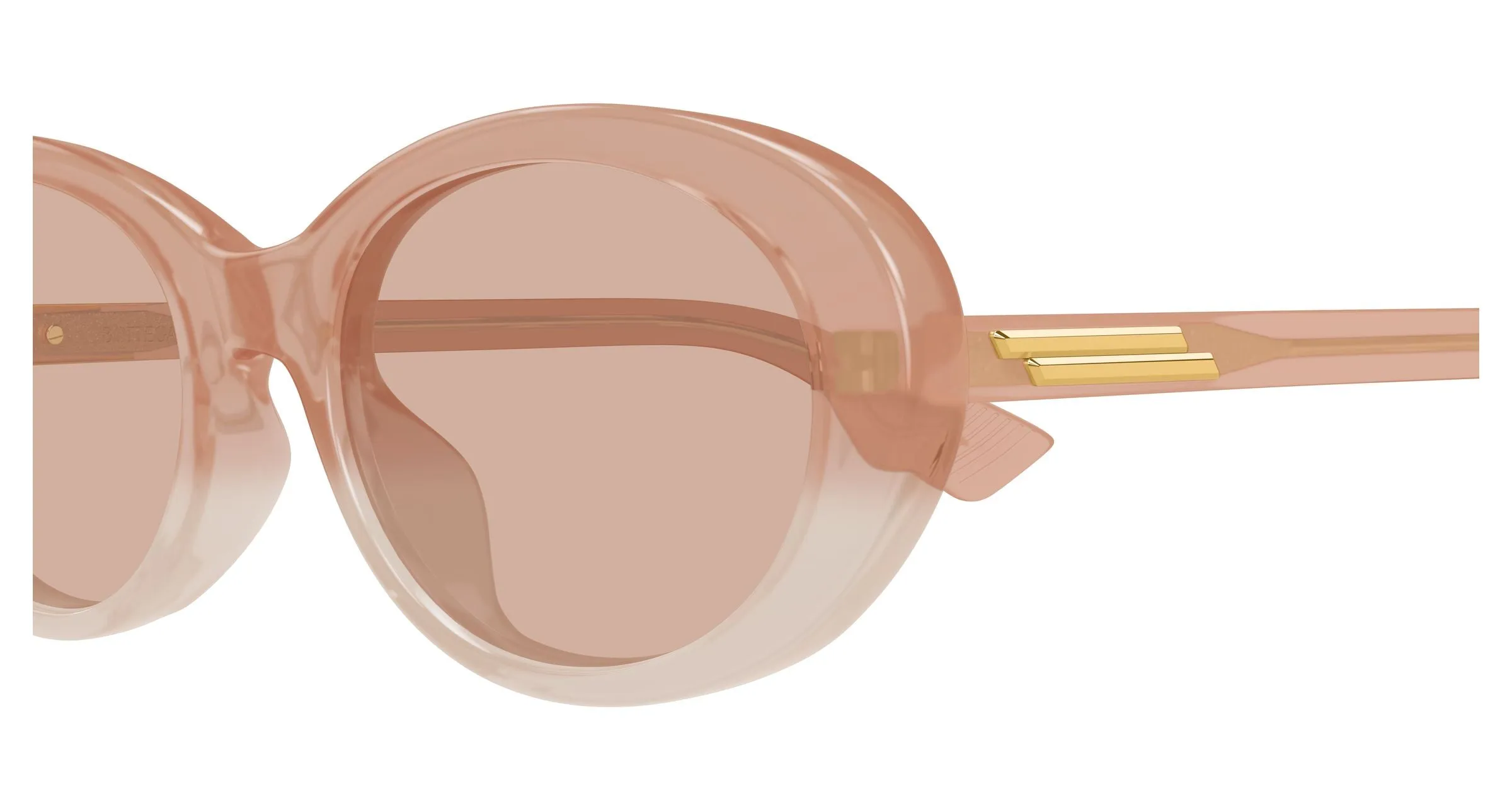 Bottega Veneta BV1415SK 004 Occhiali da sole Acetato Rosa Rosa Rotonda - immagine 3